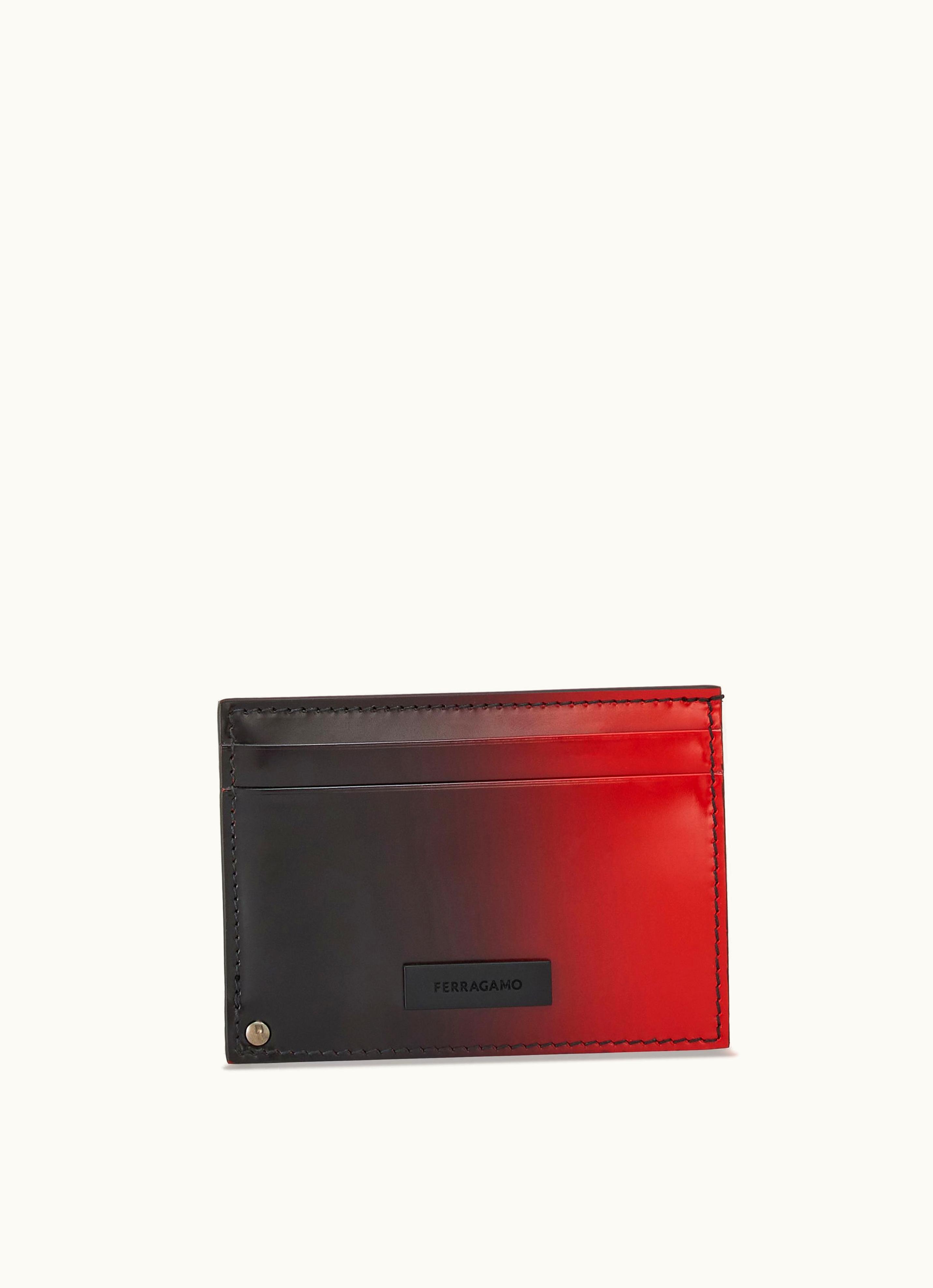 Ferragamo Ferragamo Two Tone Credit Card Holder Card Holders & Keychains