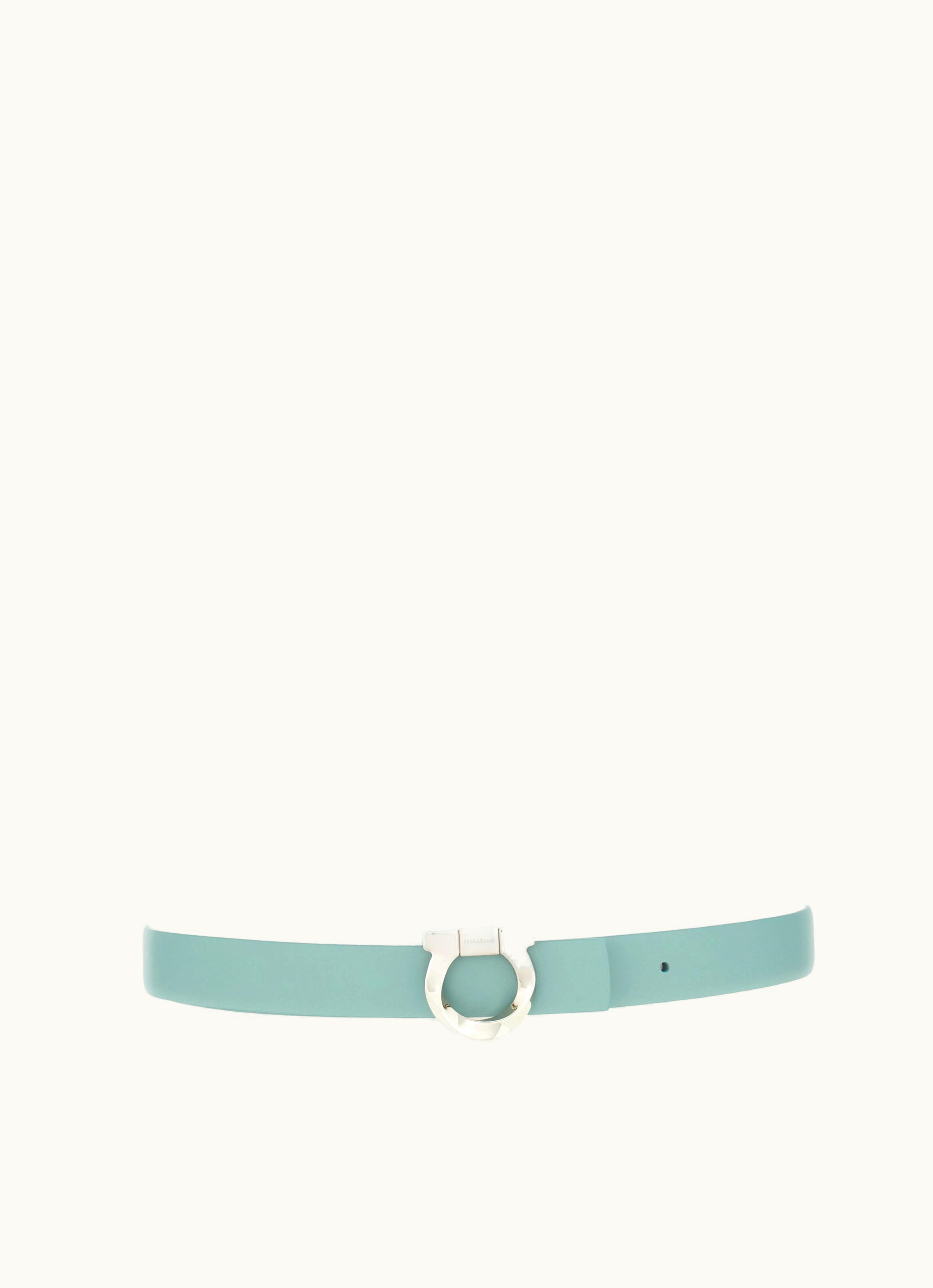 Ferragamo Ferragamo Reversible Belt With Torchon Gancini Green