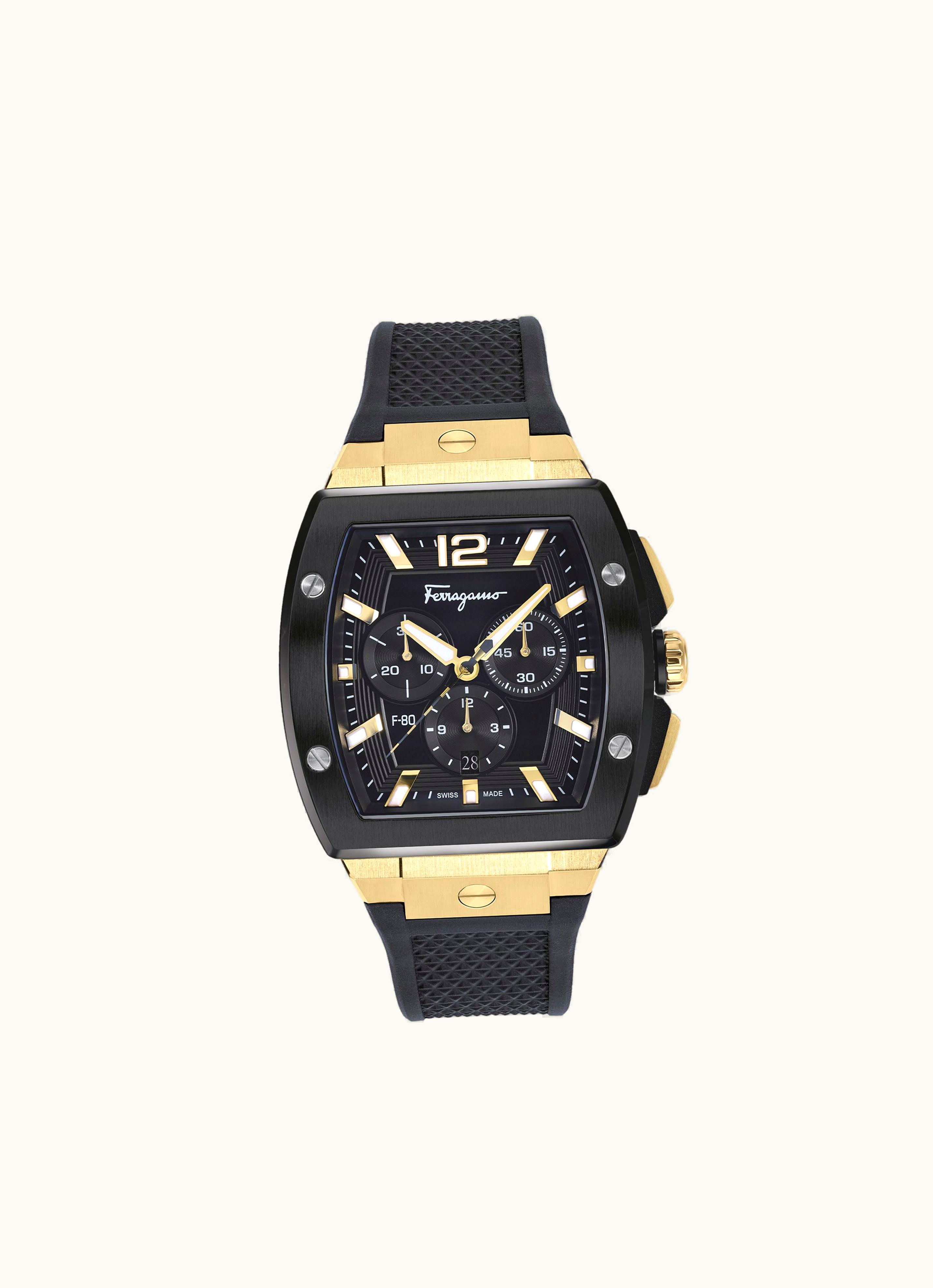 Ferragamo Ferragamo F-80 Tonneau Chrono Watch Watches 760863