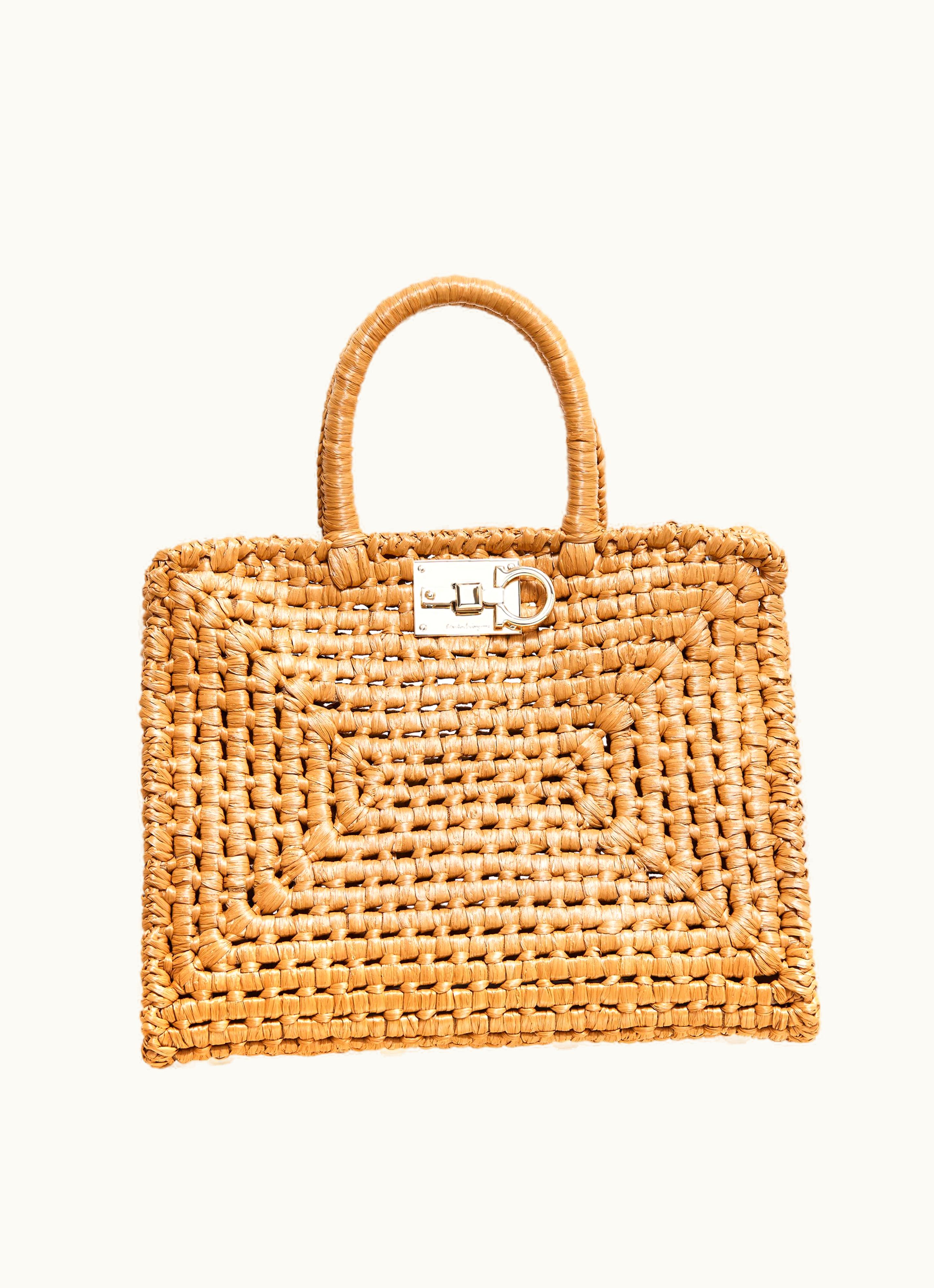 Ferragamo Ferragamo Studio Box Bag Elegant Top Handles Satchel Neutrals