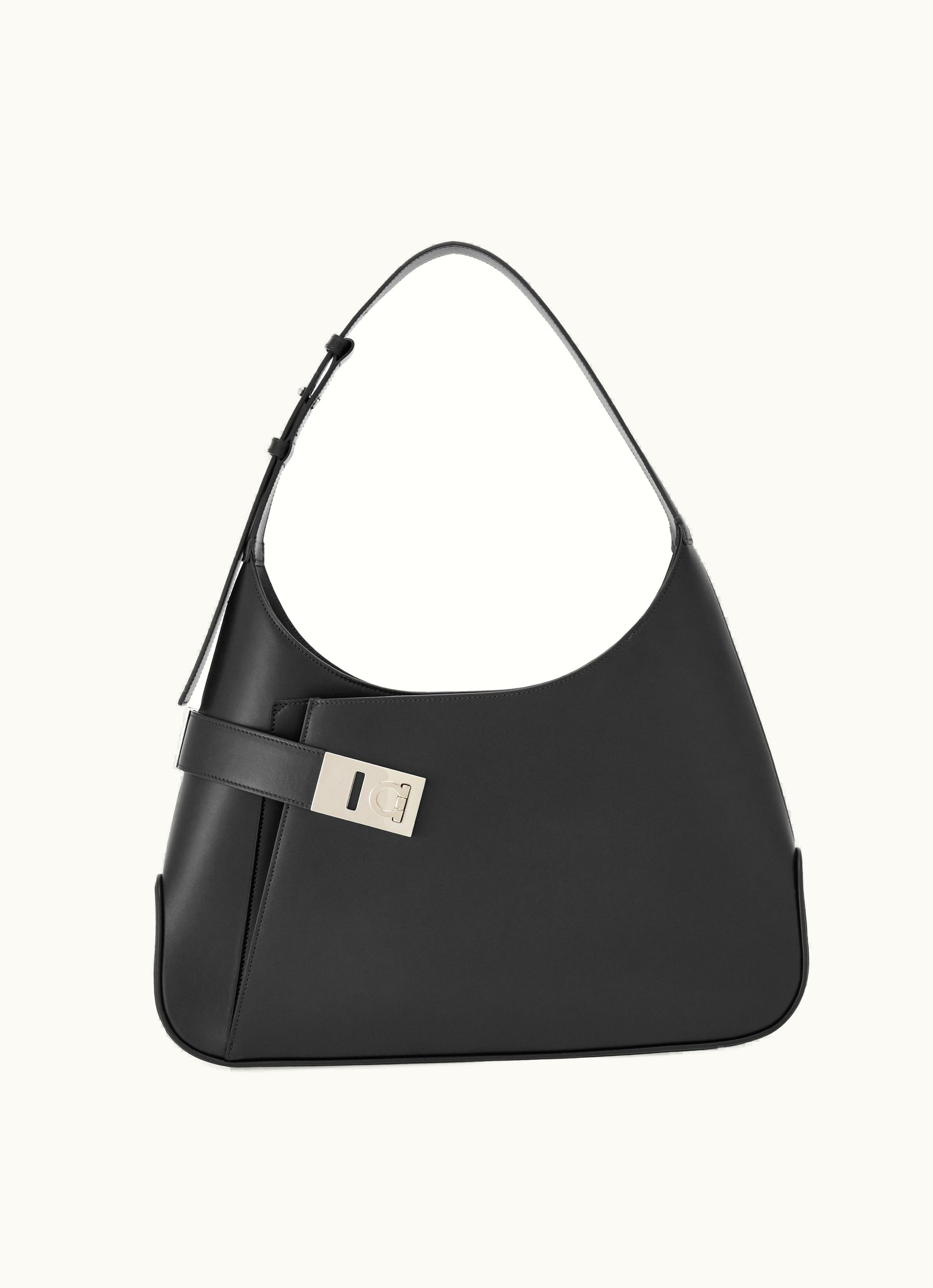 Ferragamo Ferragamo Hobo Shoulder Bag (l) Black Luxury Large Shoulder Bag Black