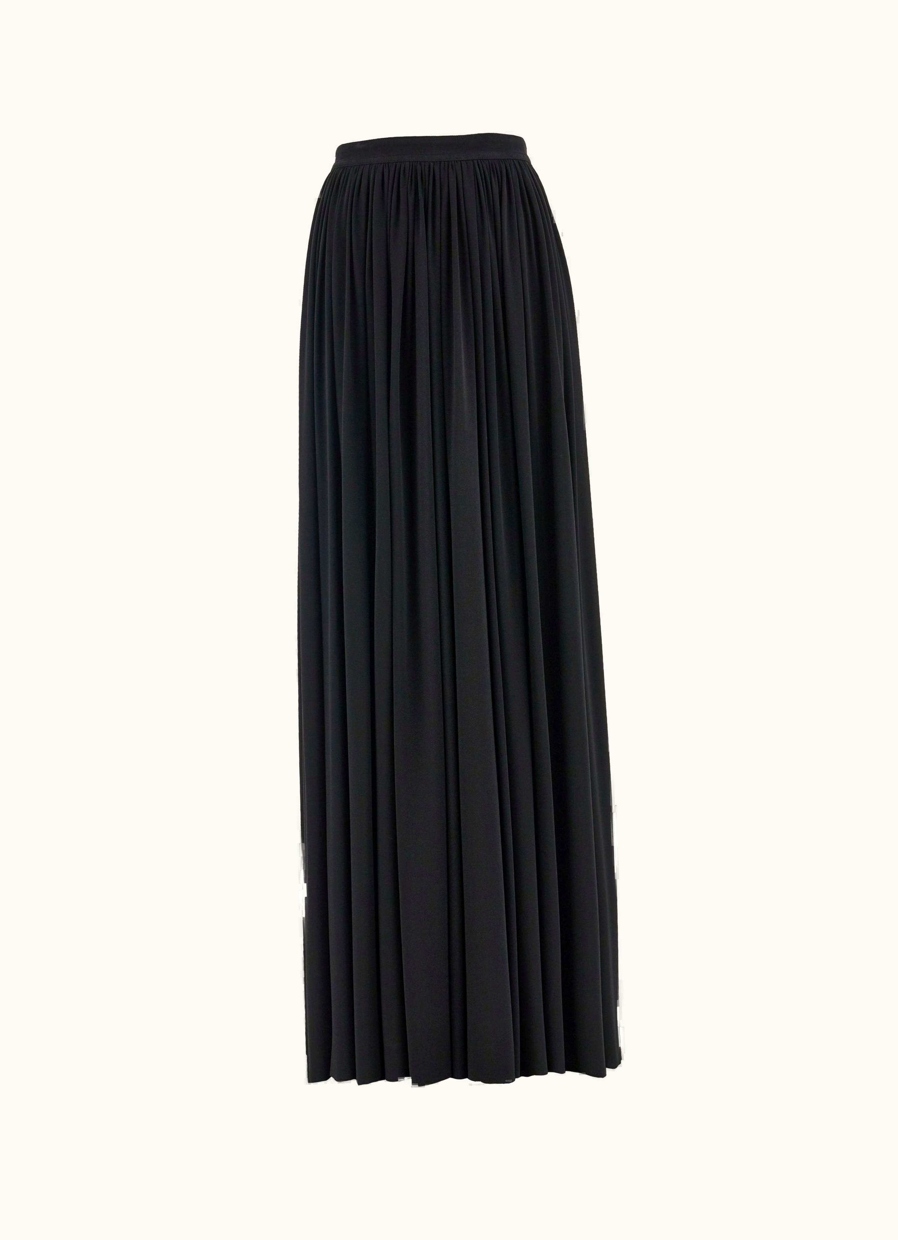 Ferragamo Ferragamo Longline Draped Skirt Black