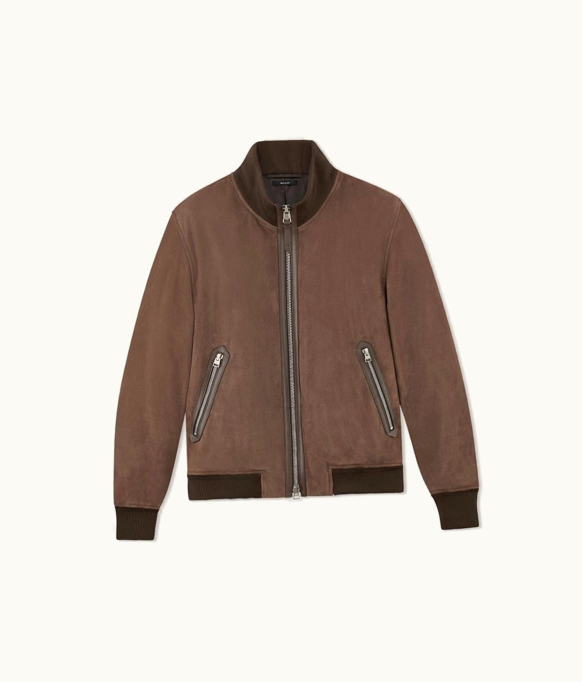 Tom Ford Tom Ford Light Suede Track Bomber