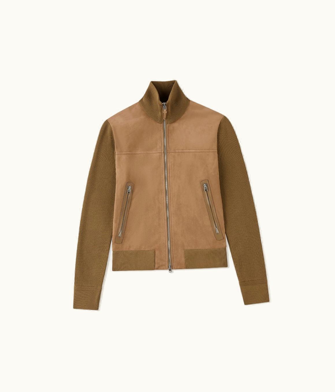 Tom Ford Tom Ford Suede Front Zip Through