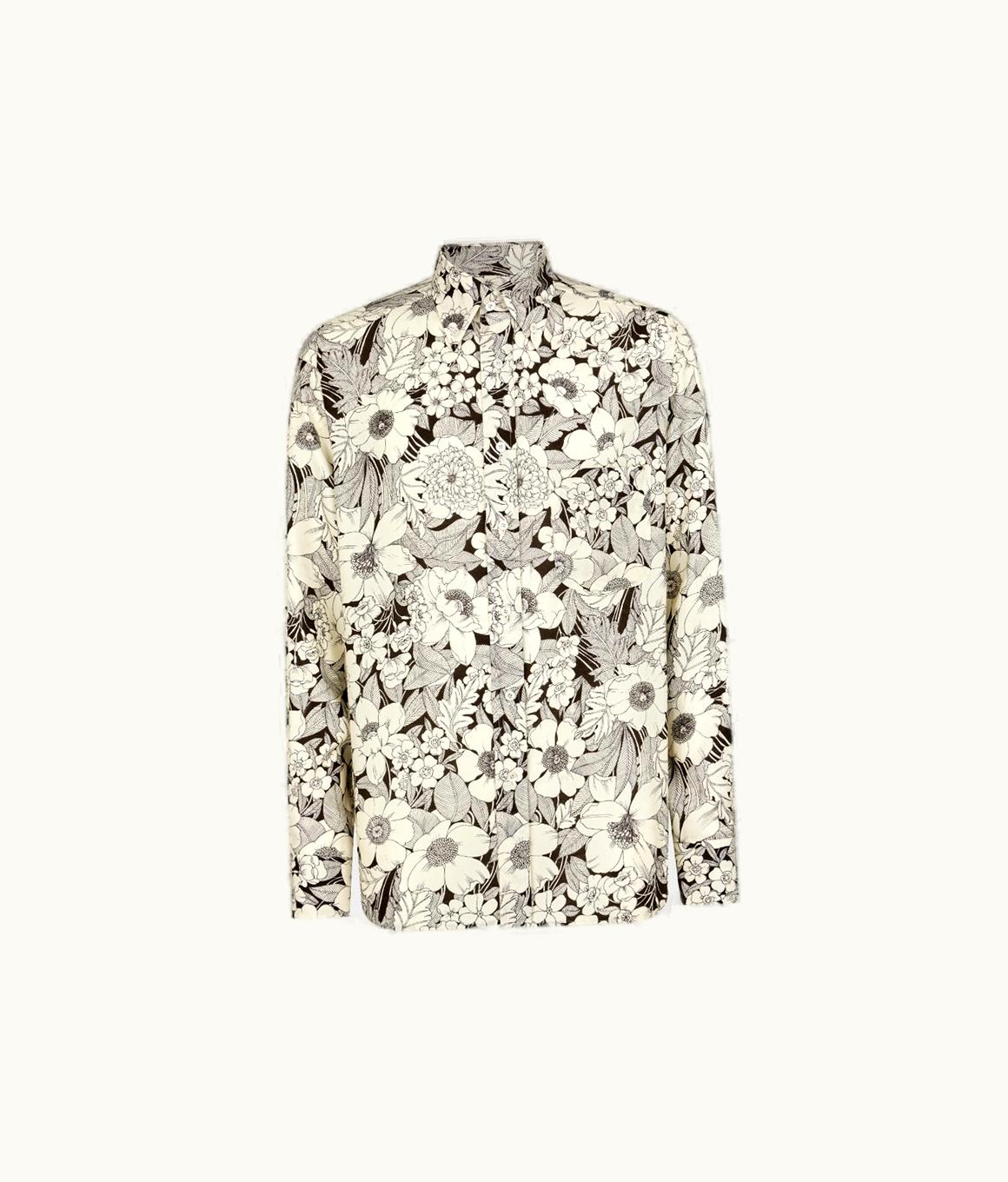 Tom Ford Tom Ford Linear Floral Fluid Fit Shirt