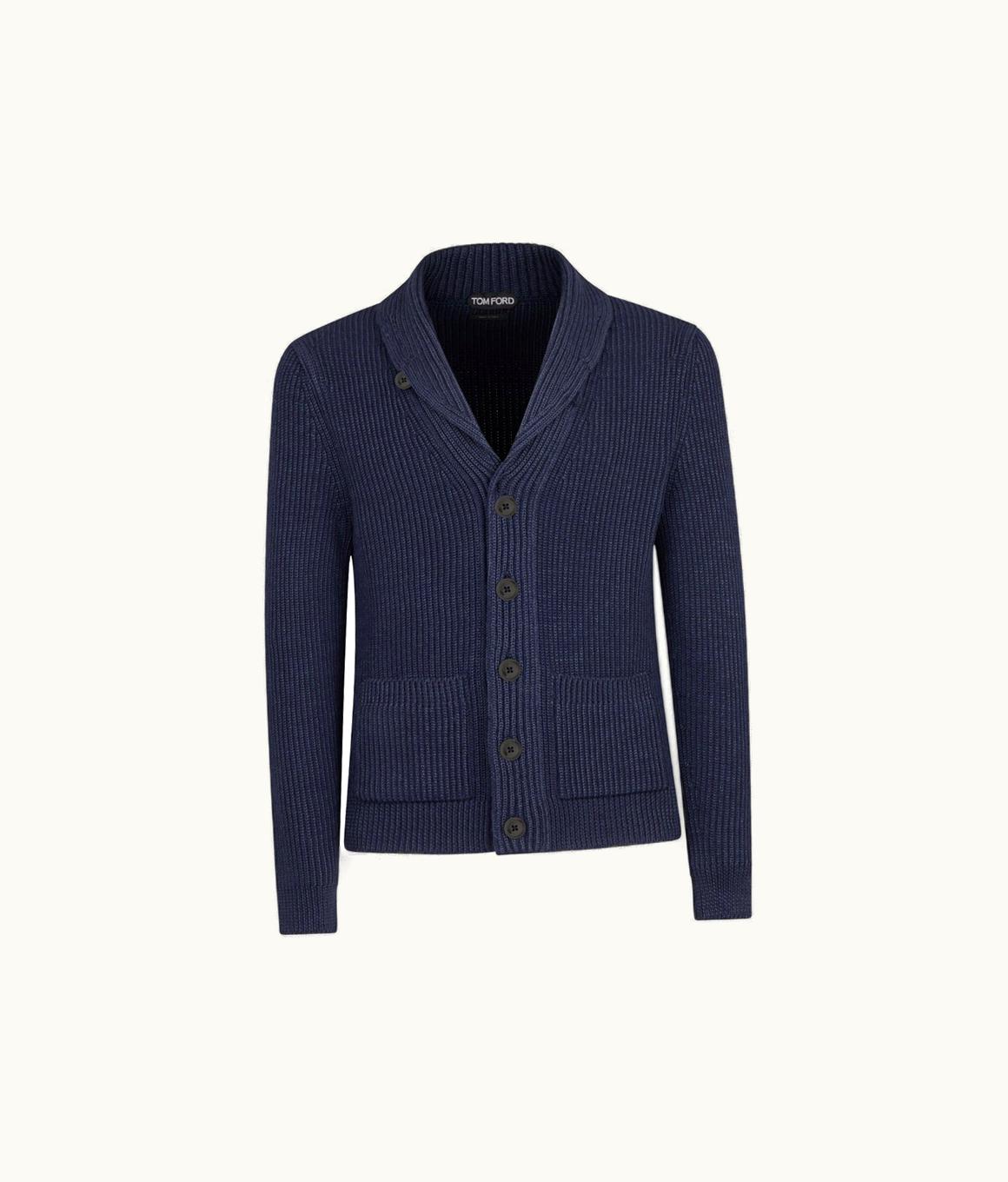 Tom Ford Tom Ford Silk Merino Shawl Collar Cardigan