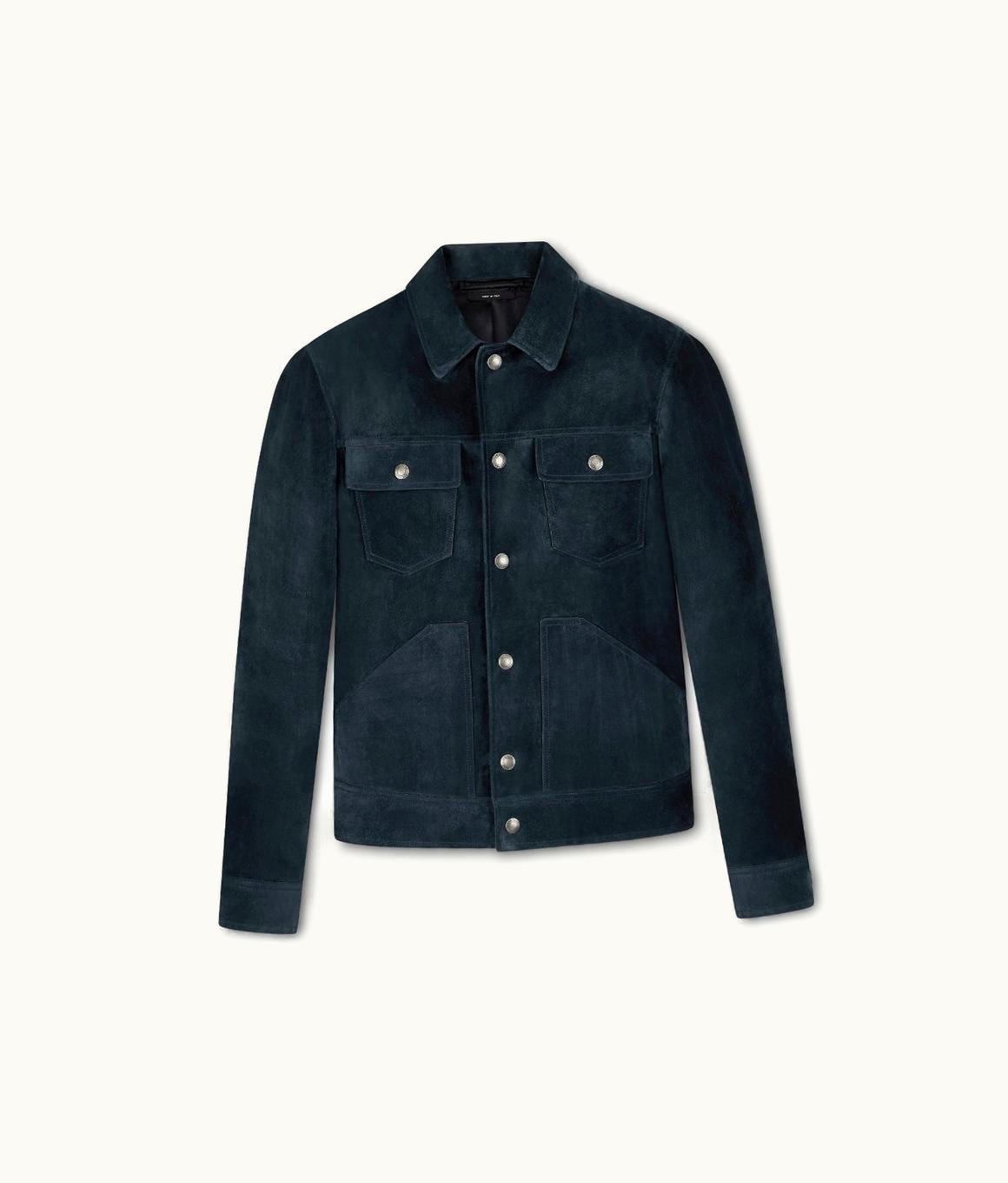 Tom Ford Tom Ford Cashmere Suede Western Jacket Black