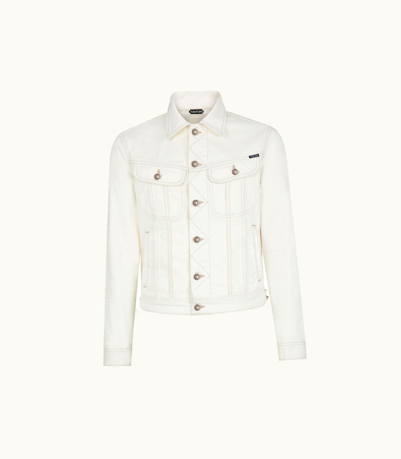 Tom Ford Tom Ford White Twill Icon Denim Jacket