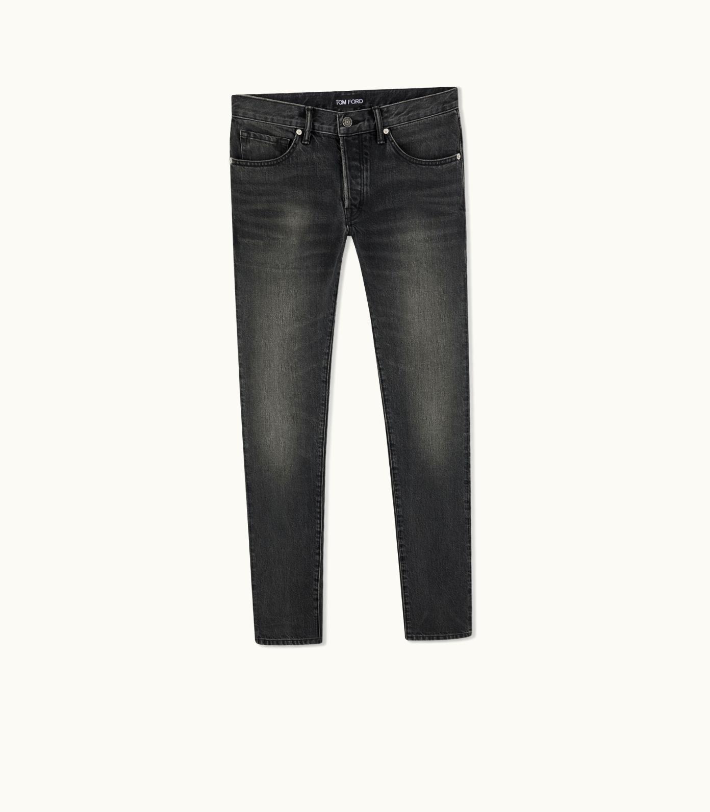 Tom Ford Tom Ford Aged Black Wash Slim Fit Denim
