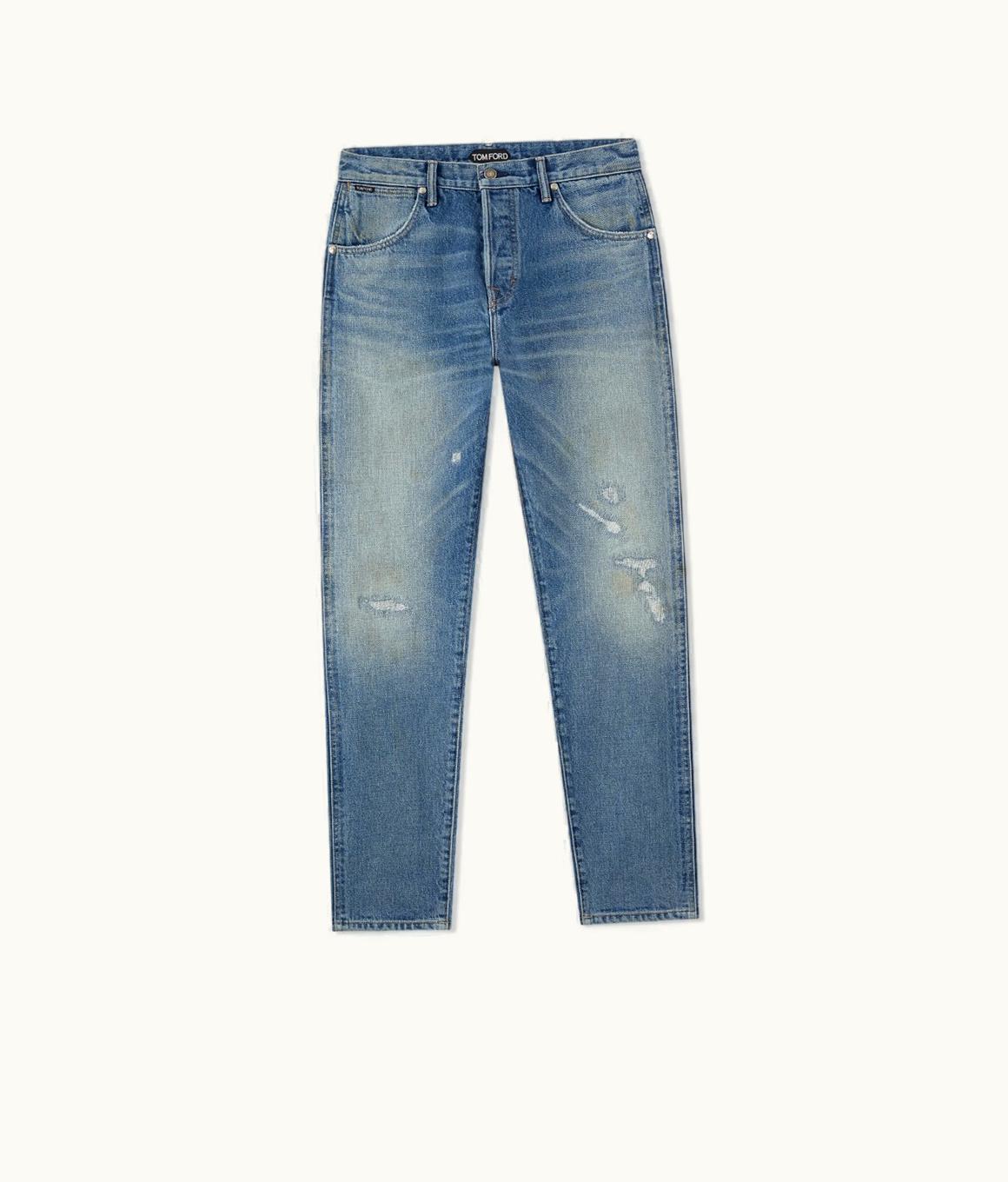 Tom Ford Tom Ford Summer Blue Tapered Fit Jeans