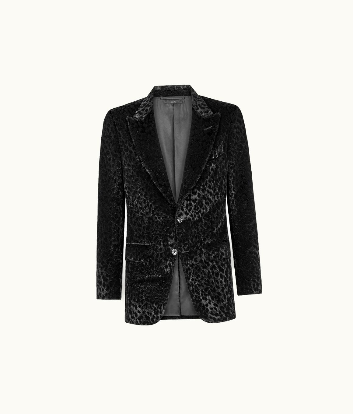 Tom Ford Tom Ford Velvet Leopard Atticus Jacket
