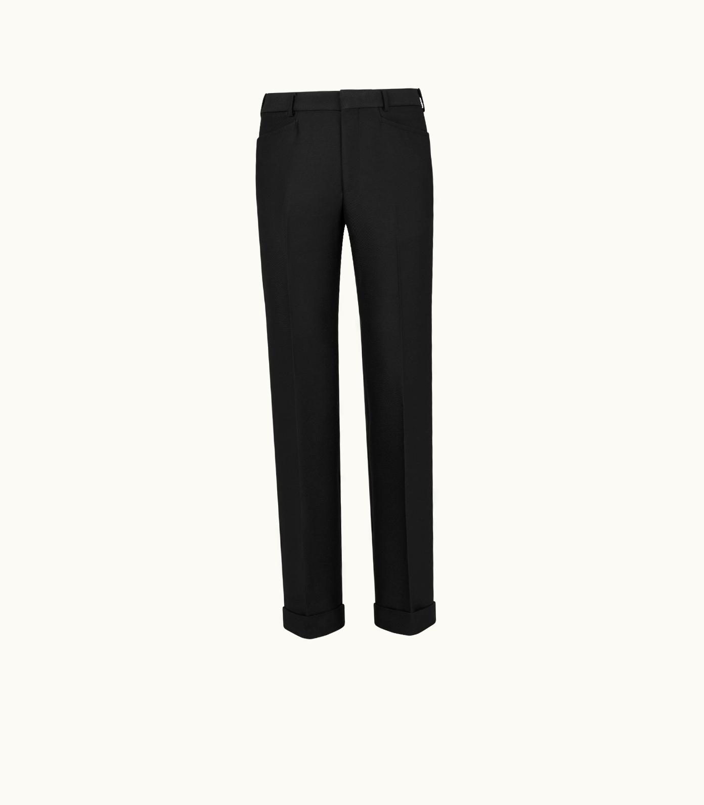 Tom Ford Tom Ford Atticus Western Pocket Techno Gabardine Trouser Black