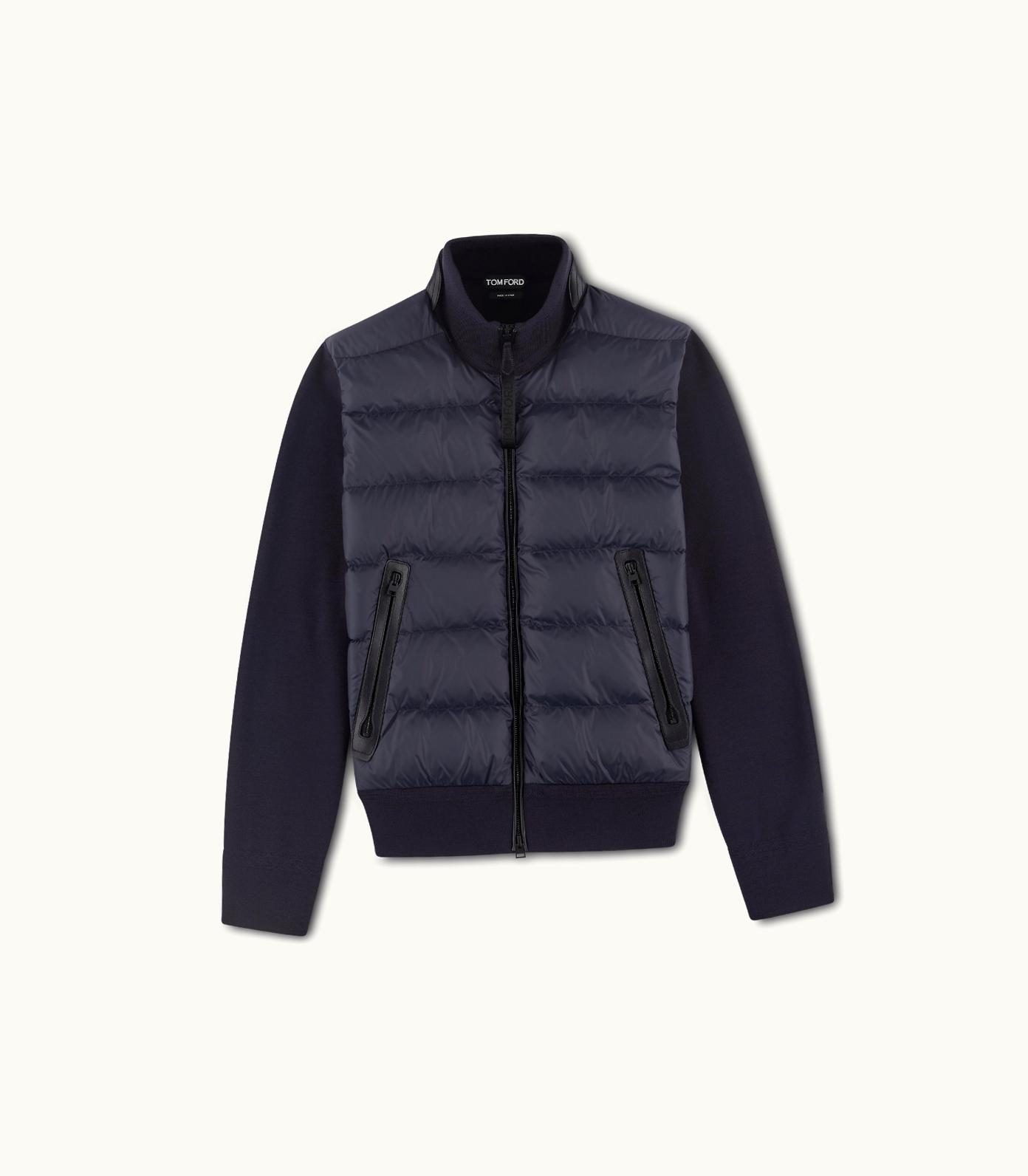 Tom Ford Tom Ford Nylon Down Front Merino Blouson