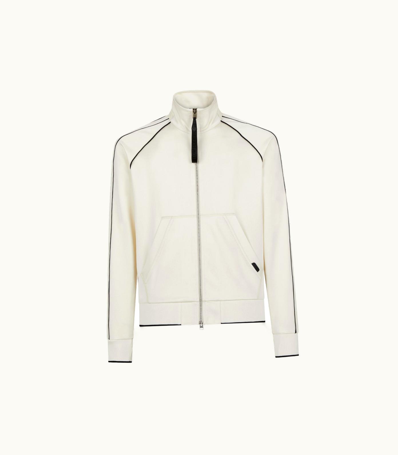 Tom Ford Tom Ford Jersey Zip Through With Piping