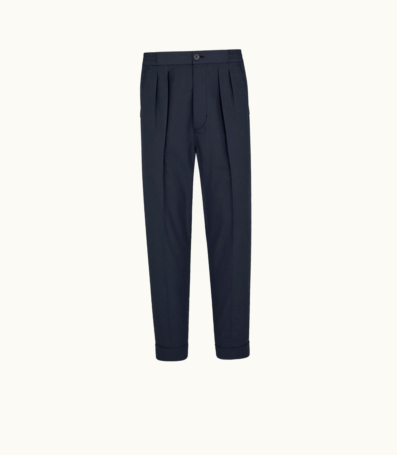 Tom Ford Tom Ford Brushed Cotton Silk Pleat Lounge Pant