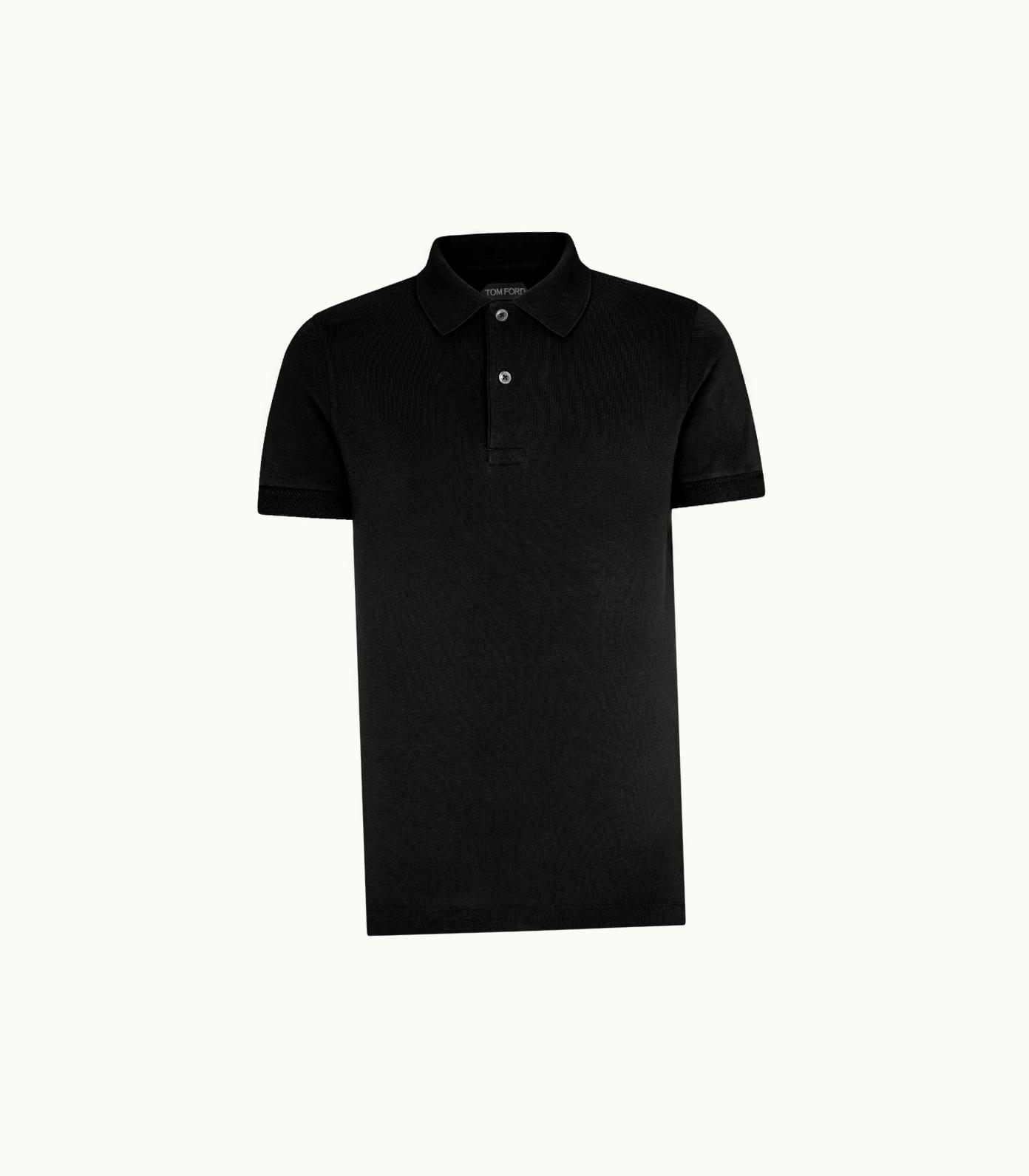 Tom Ford Tom Ford Signature Five Stitch Short Sleeve Polo Cotton Portugal Blue