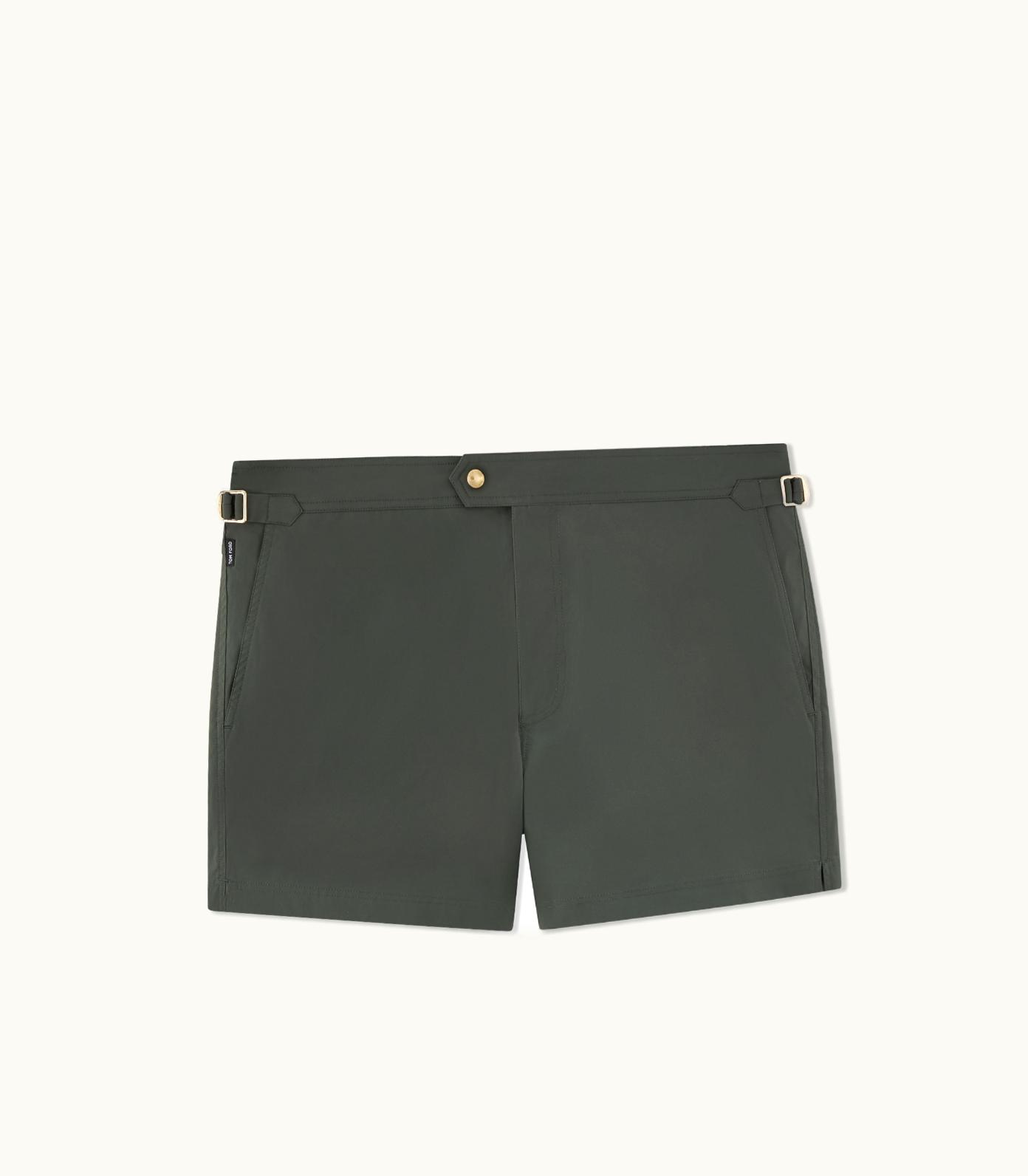 Tom Ford Tom Ford Classic Fit Swim Shorts in Pale Gold