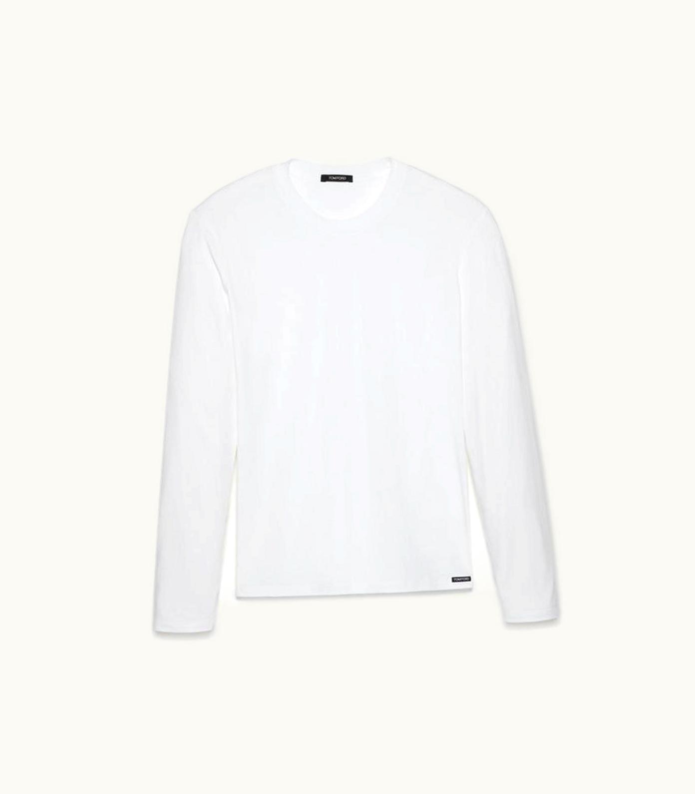 Tom Ford Tom Ford Cotton Modal Long Sleeve Crew Neck T-SHIRT