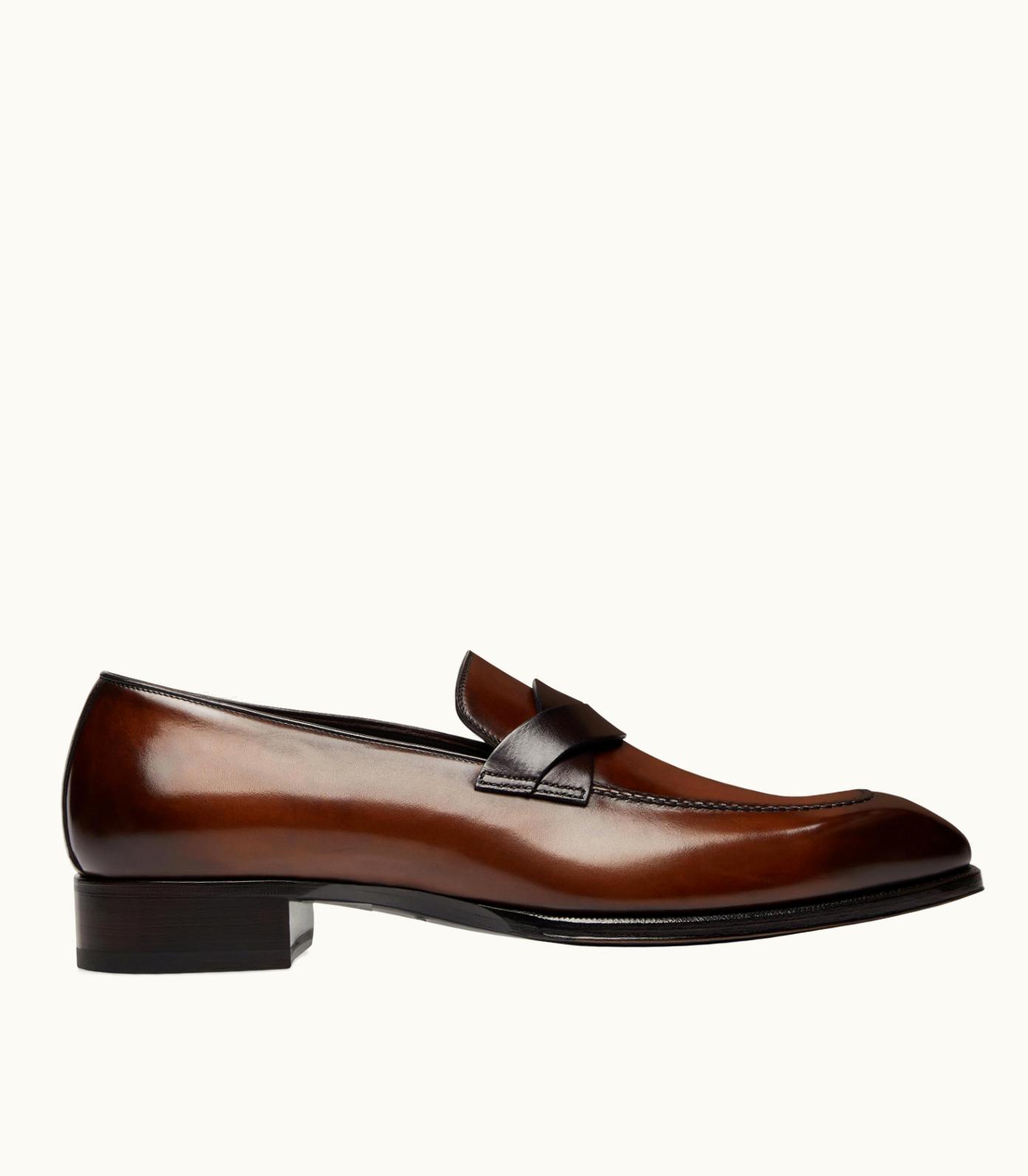 Tom Ford Tom Ford Elkan Twisted Band Leather Loafer Black