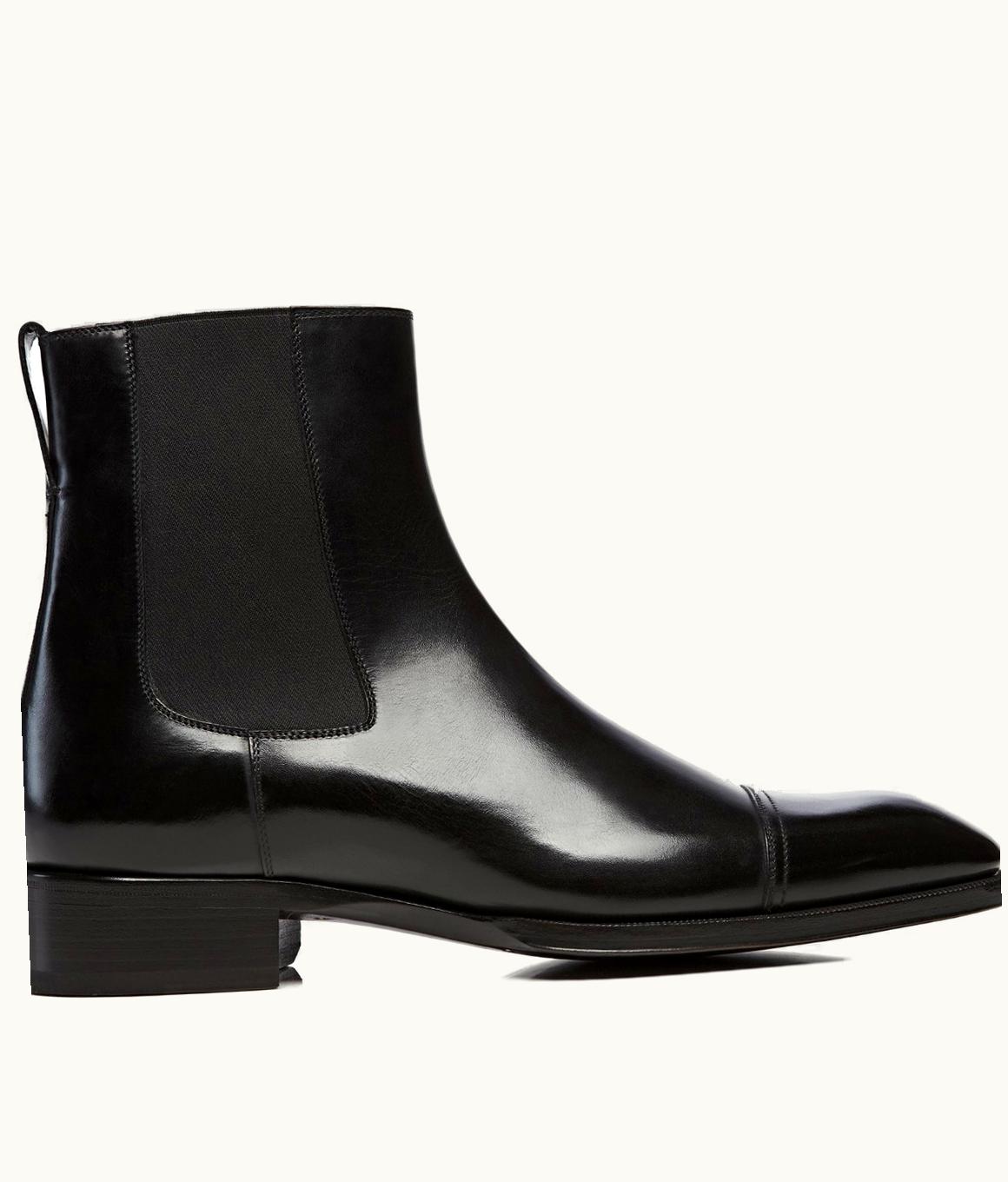 Tom Ford Tom Ford Gianni Leather Cap Toe Chelsea Boot
