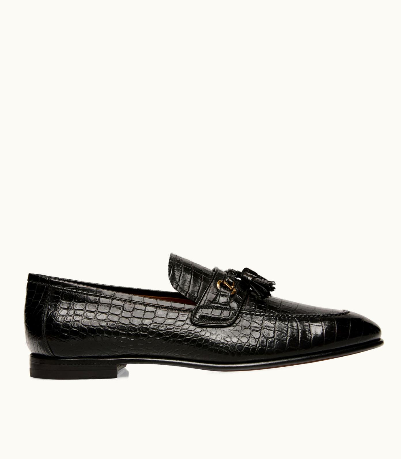 Tom Ford Tom Ford Printed Alligator Sean Tassel Loafer