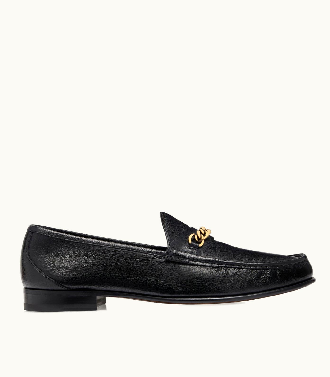 Tom Ford Tom Ford Grain Leather York Chain Loafer