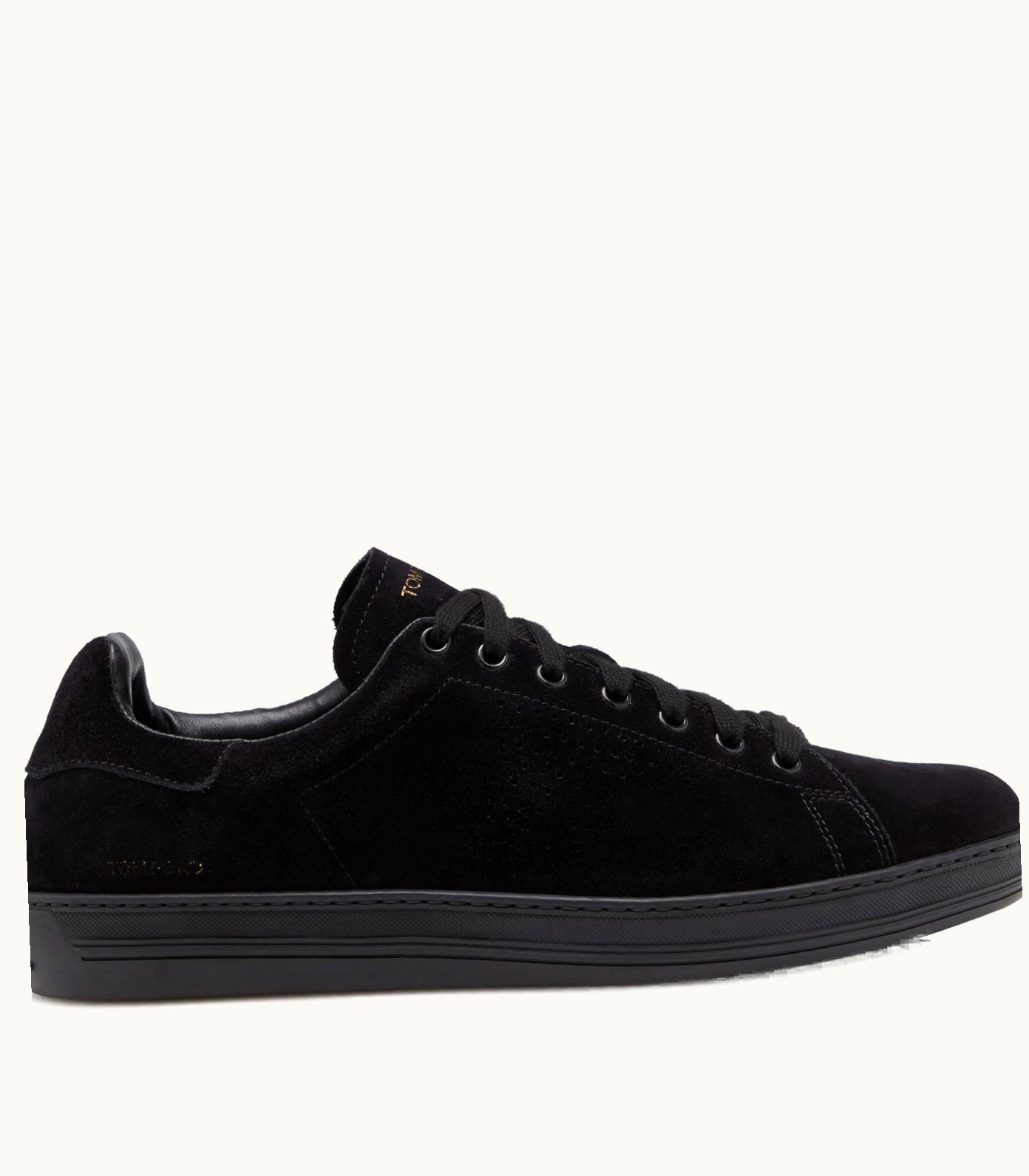 Tom Ford Tom Ford Warwick Black Sole Suede Sneaker