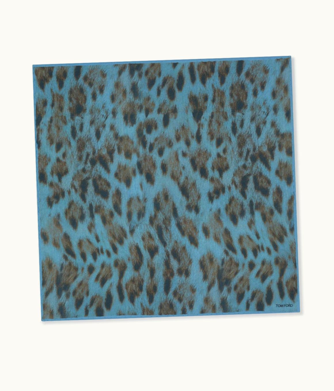 Tom Ford Tom Ford Cheetah Crepe De Chine Pocket Square