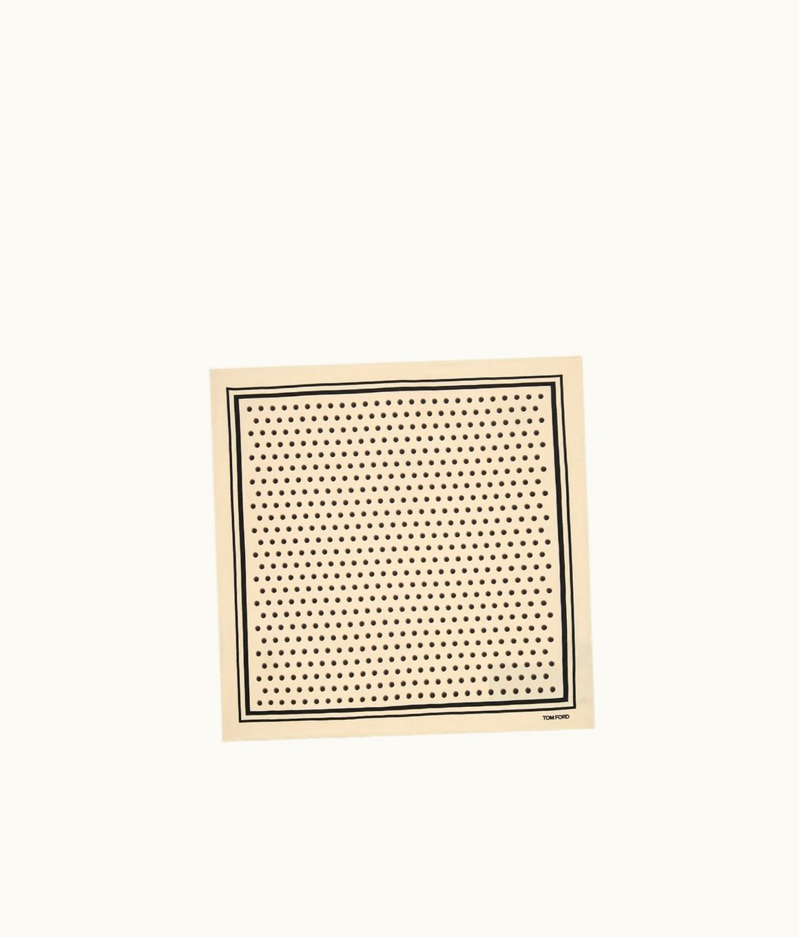 Tom Ford Tom Ford Polka Dot Square Design Pocket Square