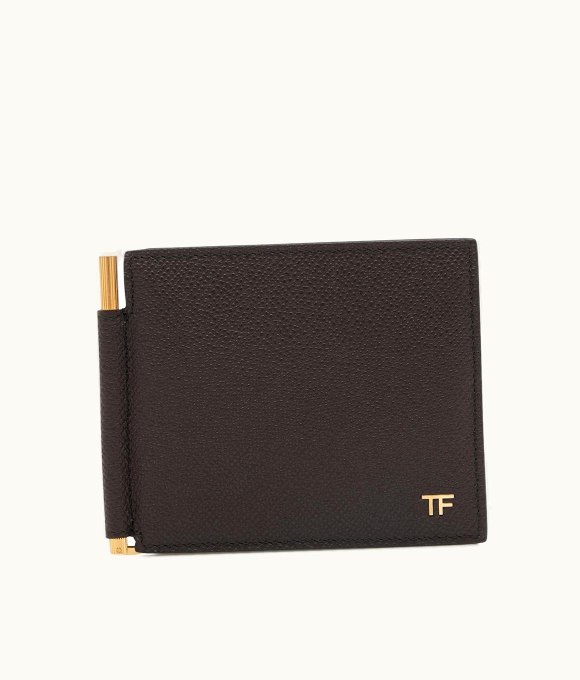 Tom Ford Tom Ford T Line Money Clip Wallet Black