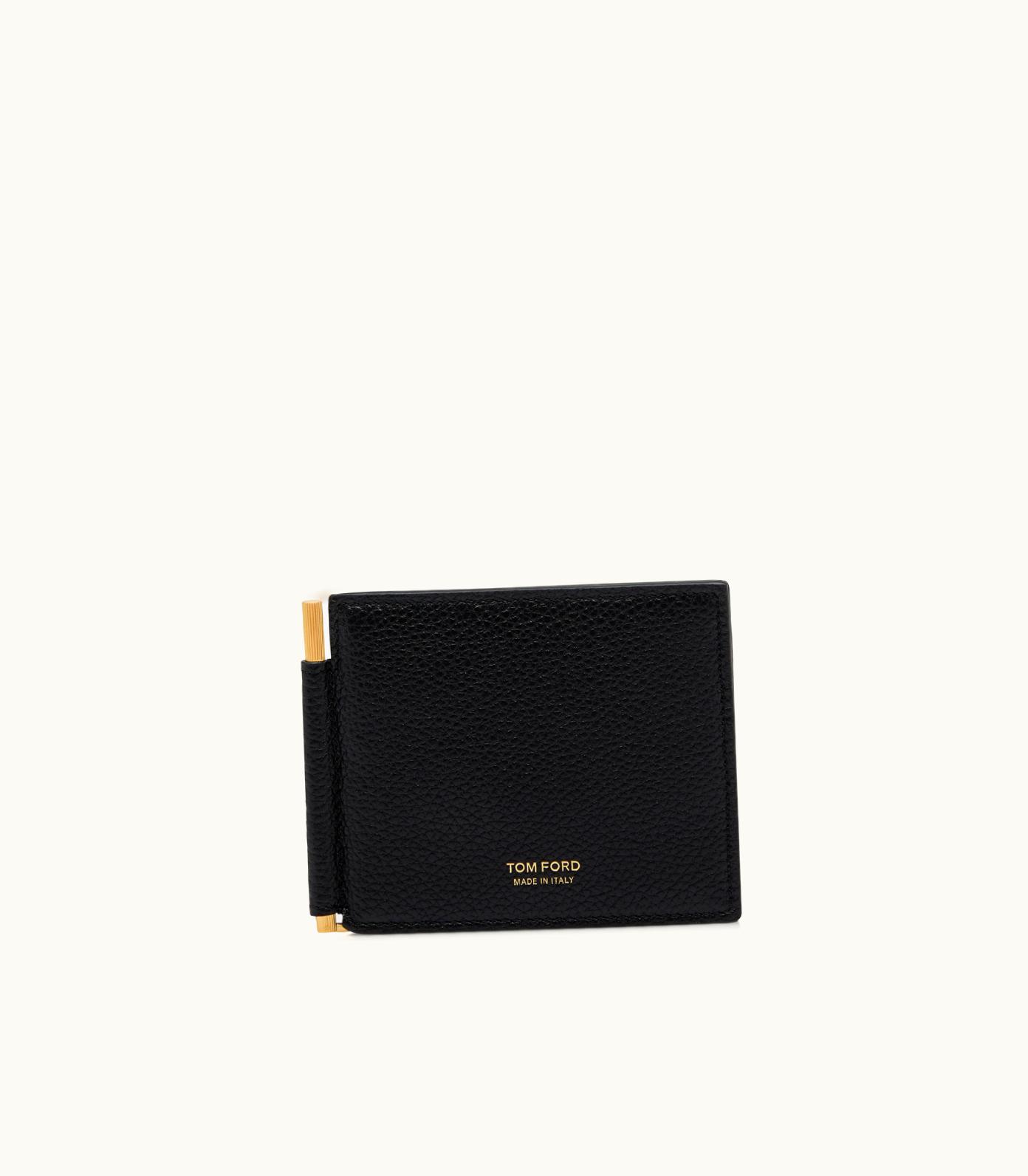 Tom Ford Tom Ford Grained Leather Money Clip Wallet