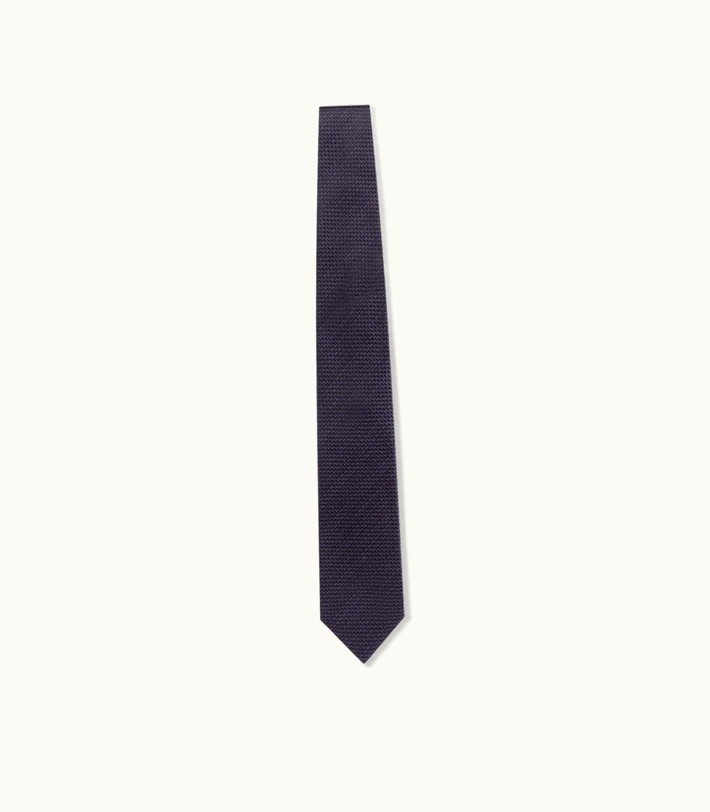 Tom Ford Tom Ford Micro Jacquard Silk/Wool Tie Black