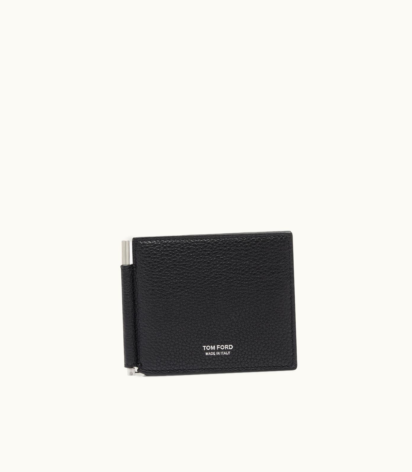 Tom Ford Tom Ford Grain Leather Money Clip Wallet 5689650235