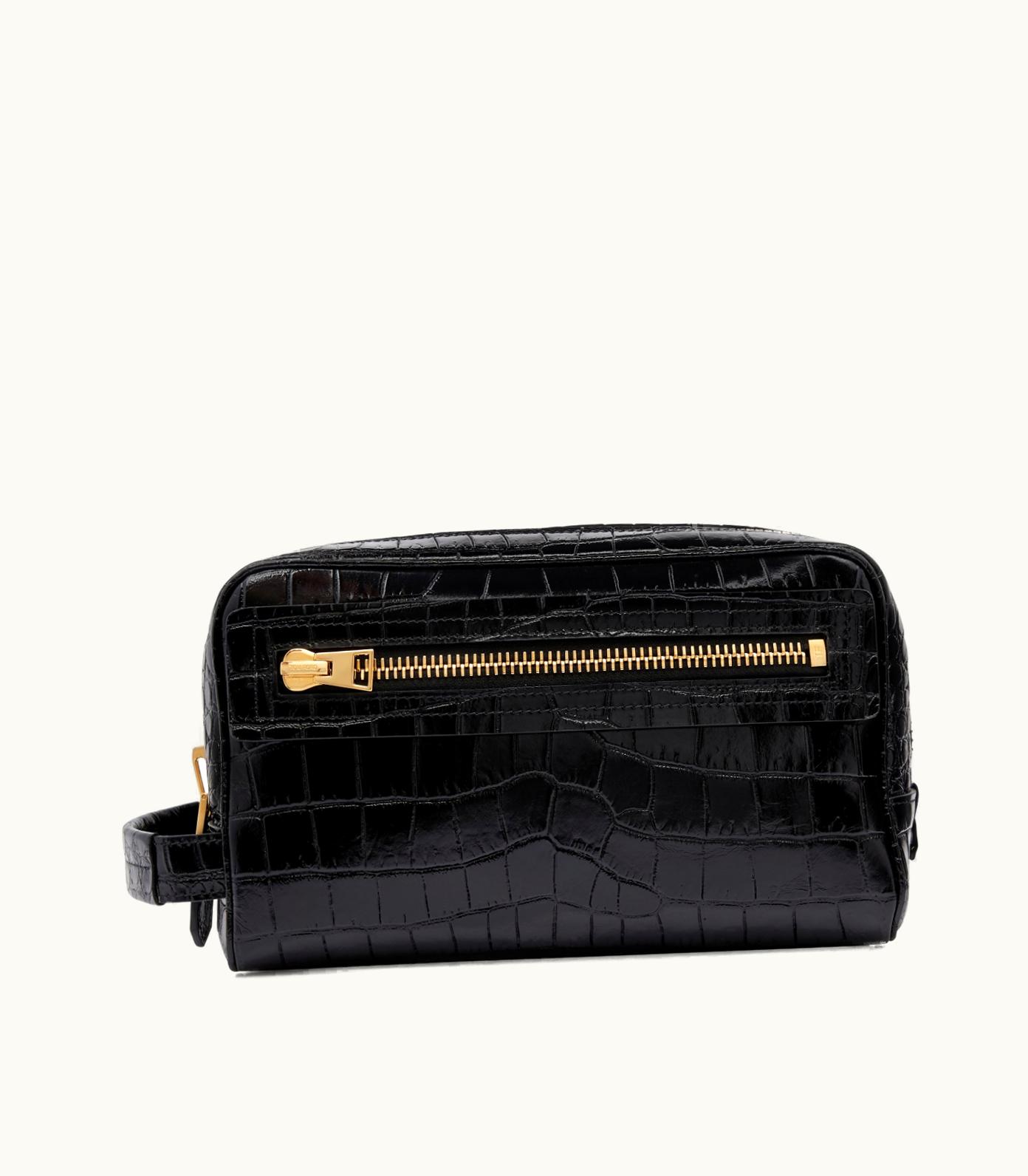Tom Ford Tom Ford Printed Alligator Leather Toiletry Case
