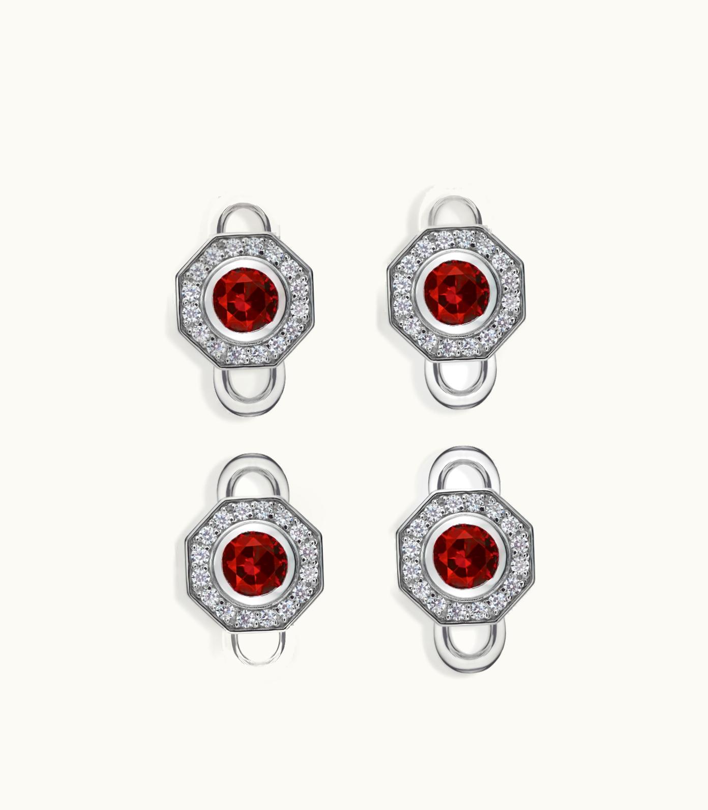 Tom Ford Tom Ford Octagon Diamond Studs