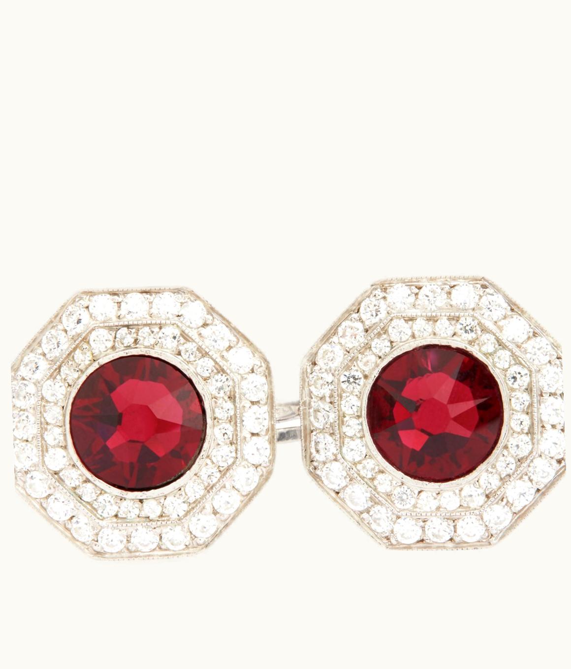 Tom Ford Tom Ford Diamond Octagon Cufflinks