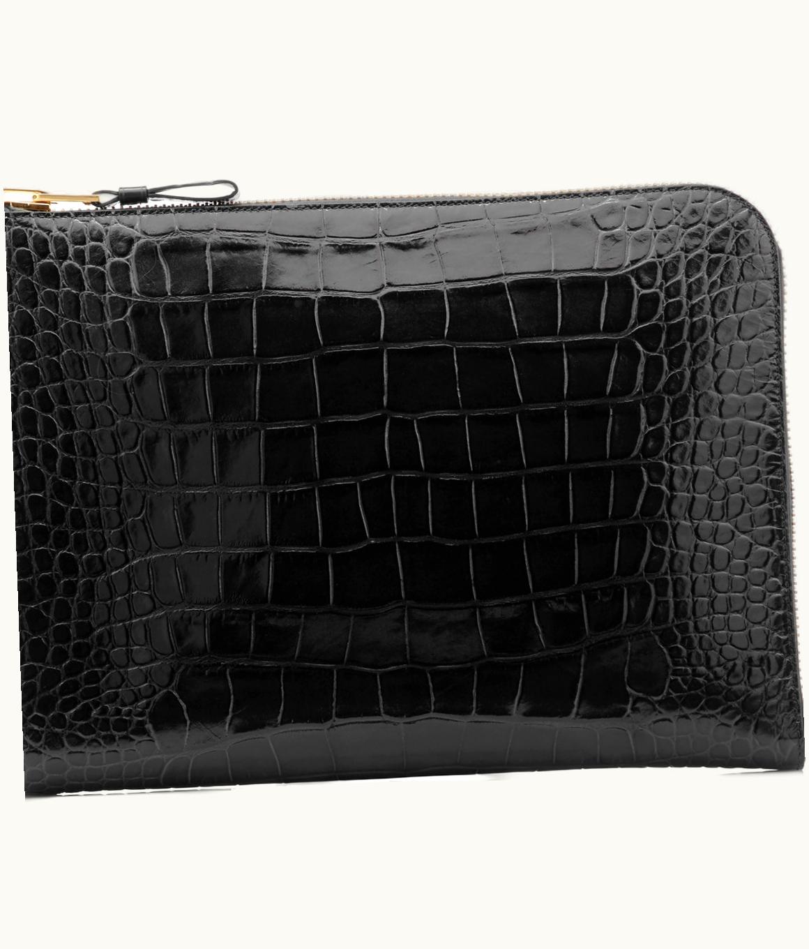 Tom Ford Tom Ford Alligator Buckley Zip Portfolio