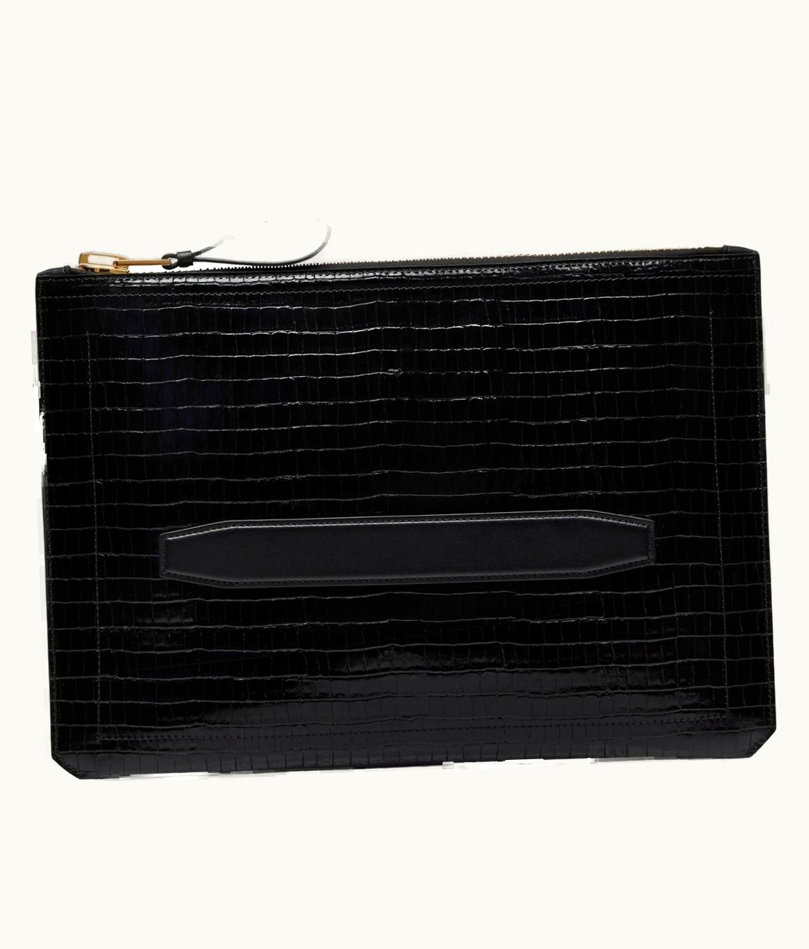 Tom Ford Tom Ford Printed Alligator Buckley Handle Portfolio