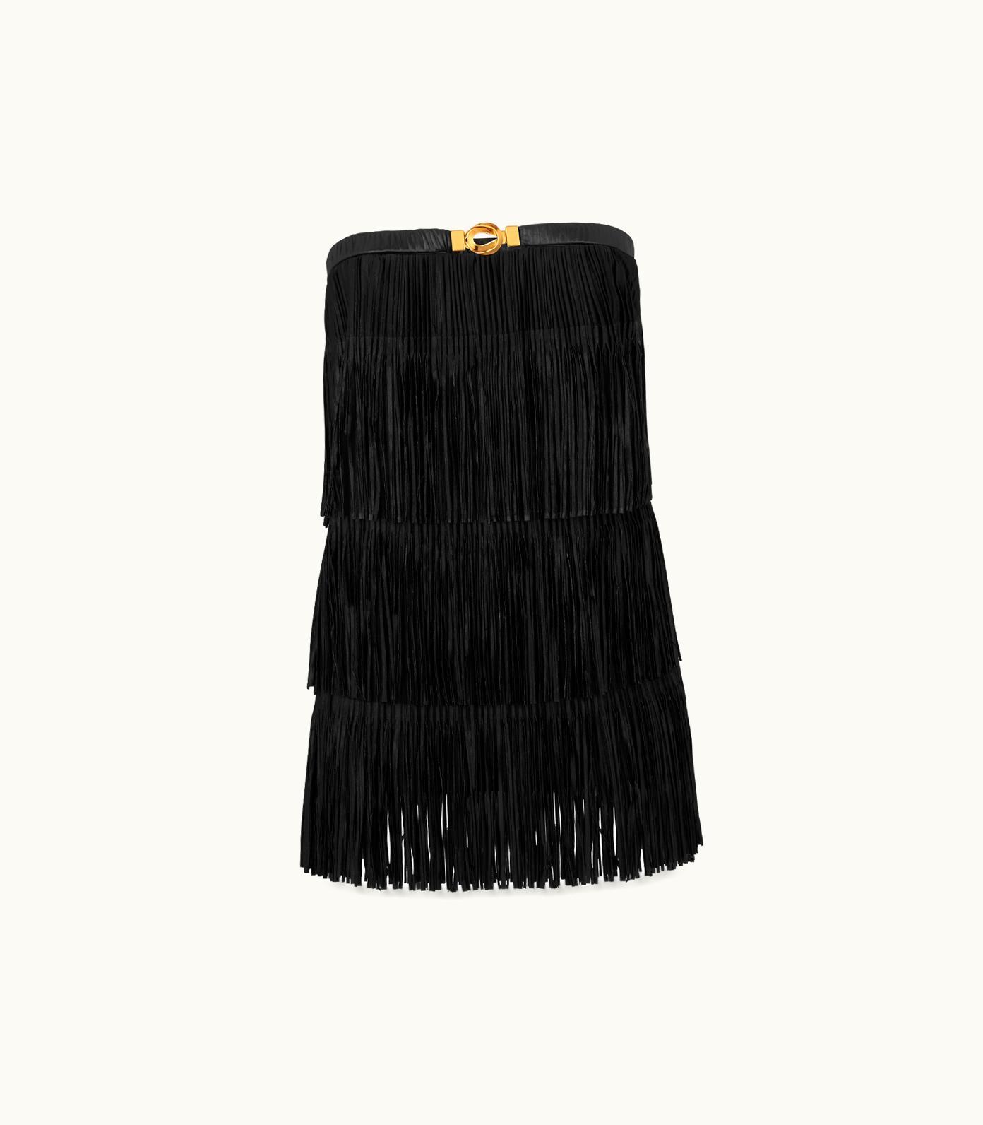 Tom Ford Tom Ford Fringe Embroidery Mini Cocktail Dress