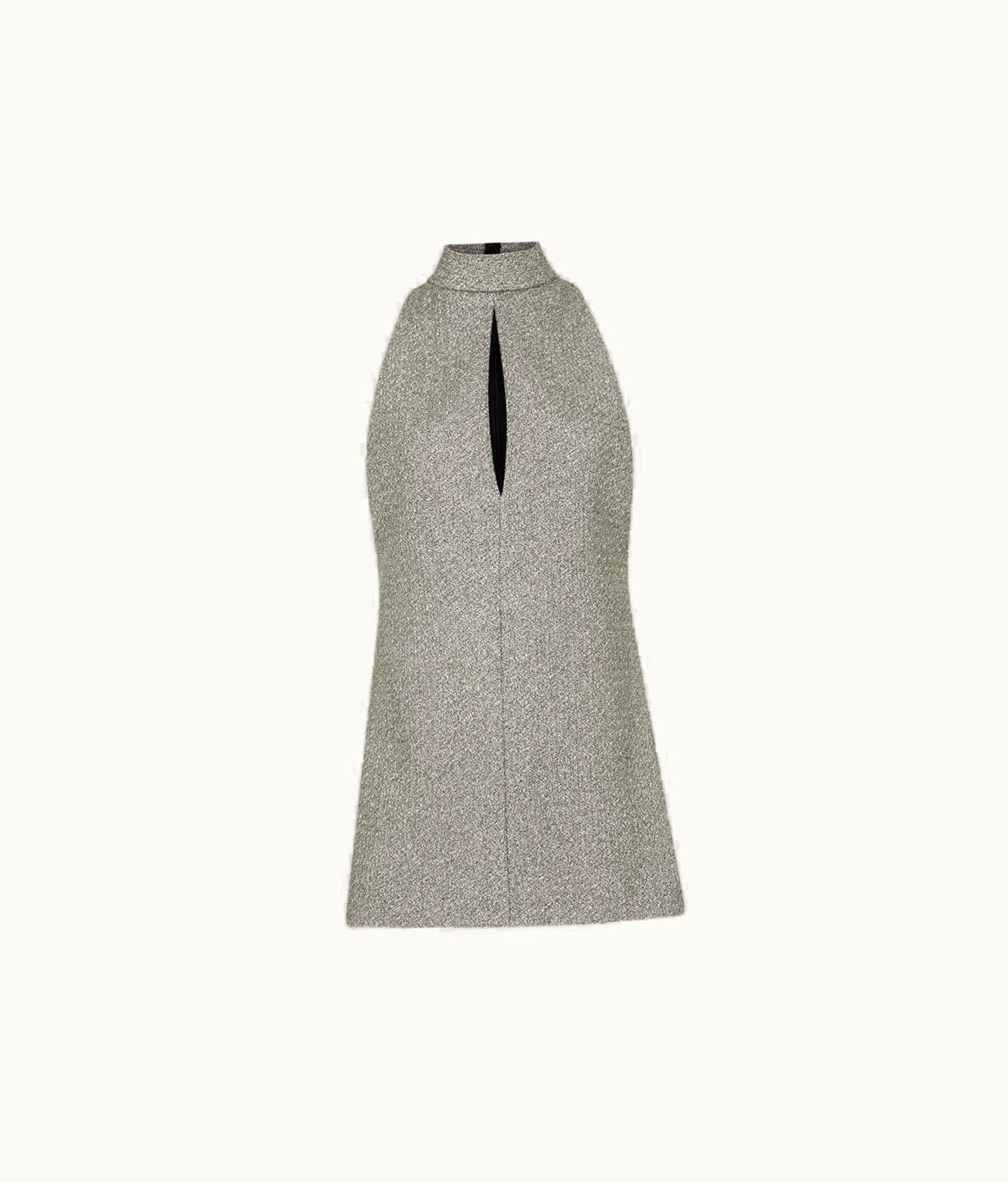 Tom Ford Tom Ford Sparkling Jacquard Halterneck Mini Cocktail Dress