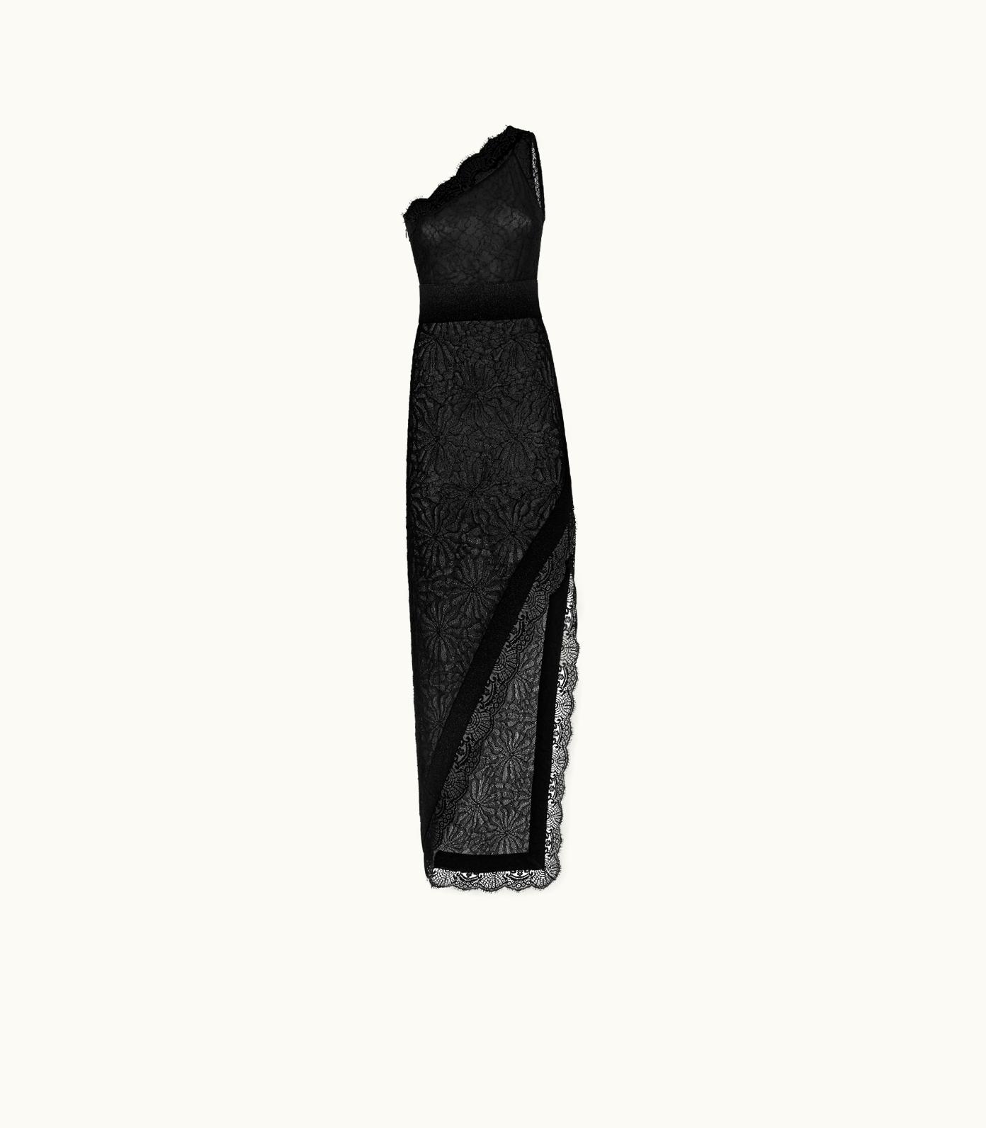 Tom Ford Tom Ford Lace One Shoulder Evening Dress