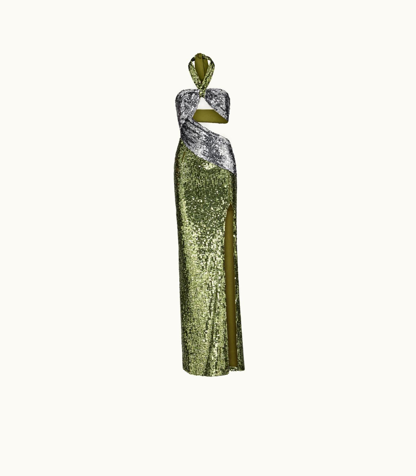 Tom Ford Tom Ford Sequin Embroidery CUT-OUT Evening Dress