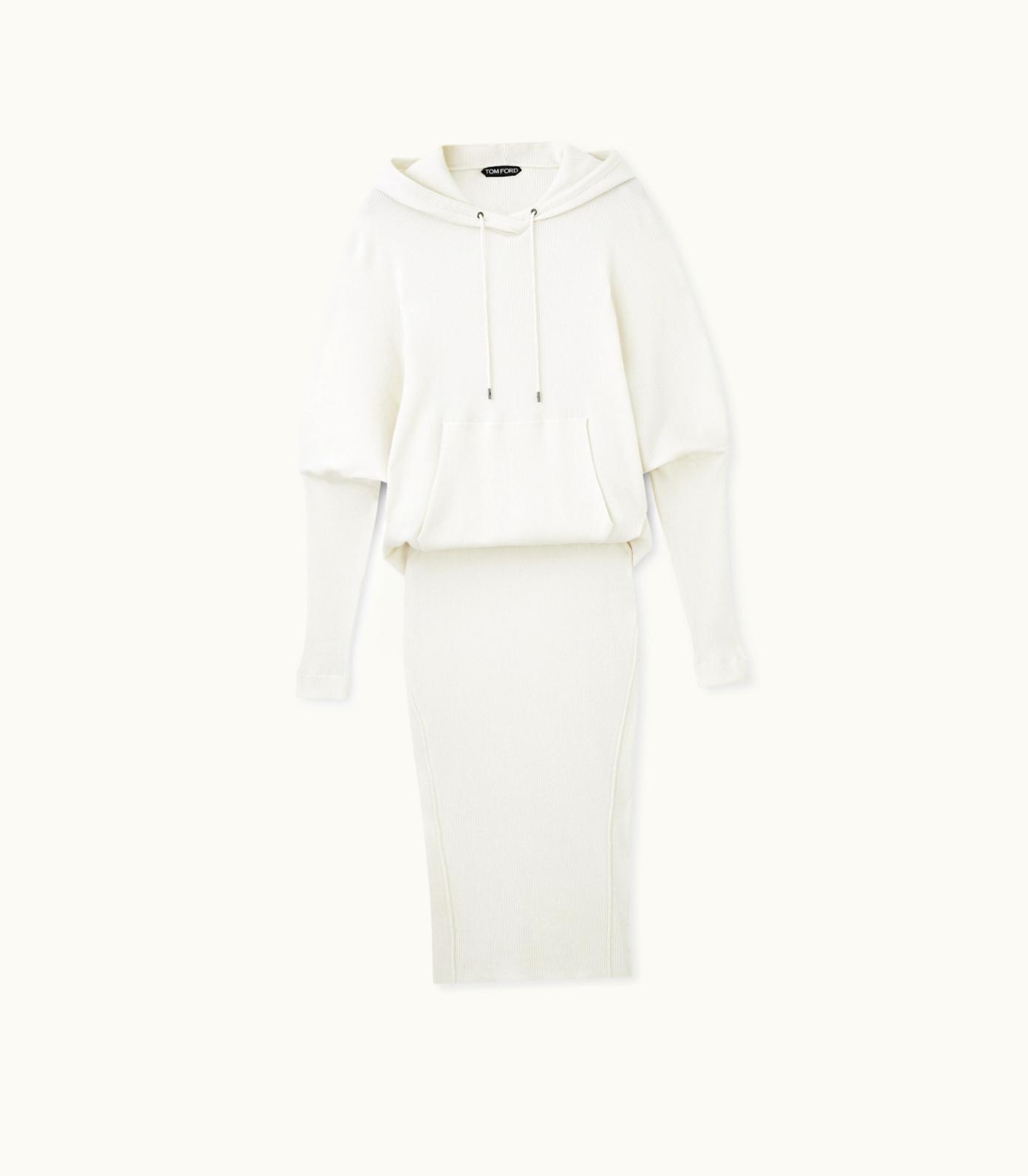 Tom Ford Tom Ford Stretch Cashmere Rib Hooded Dress