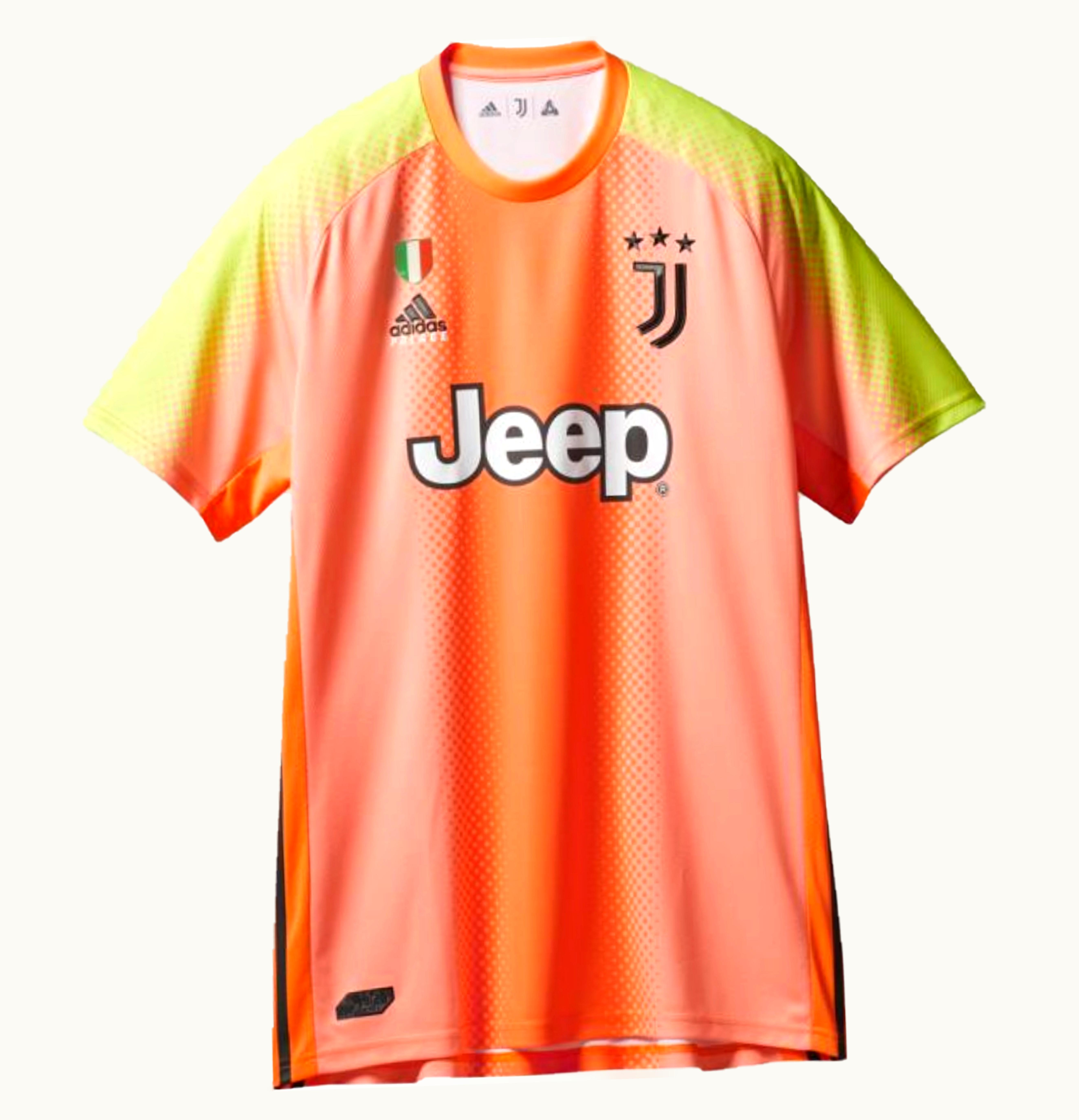 Palace Palace adidas Palace Juventus Authentic Buffon 77 Match Jersey Orange Slime
