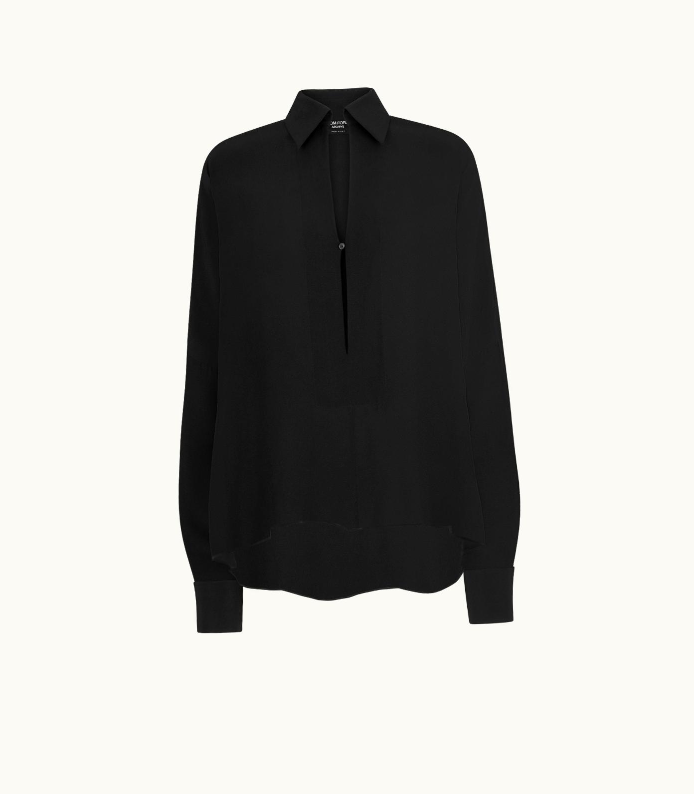 Tom Ford Tom Ford Stretch Crepe De Chine Oversized Shirt