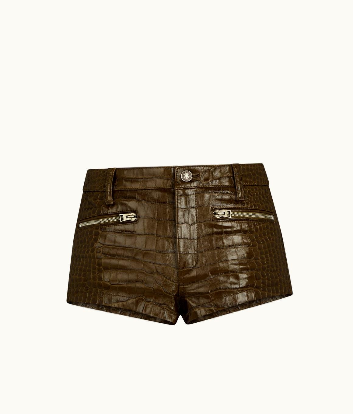 Tom Ford Tom Ford Embossed Leather Mini Shorts