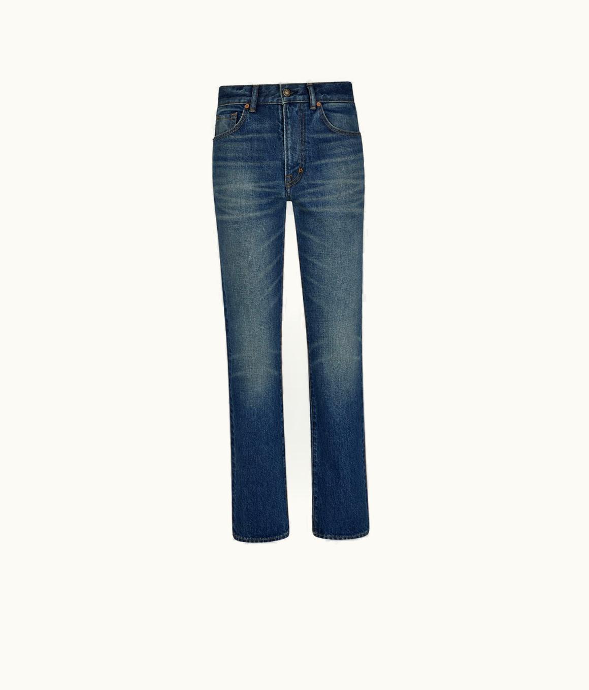 Tom Ford Tom Ford Stone Washed Denim Straight Fit Jeans