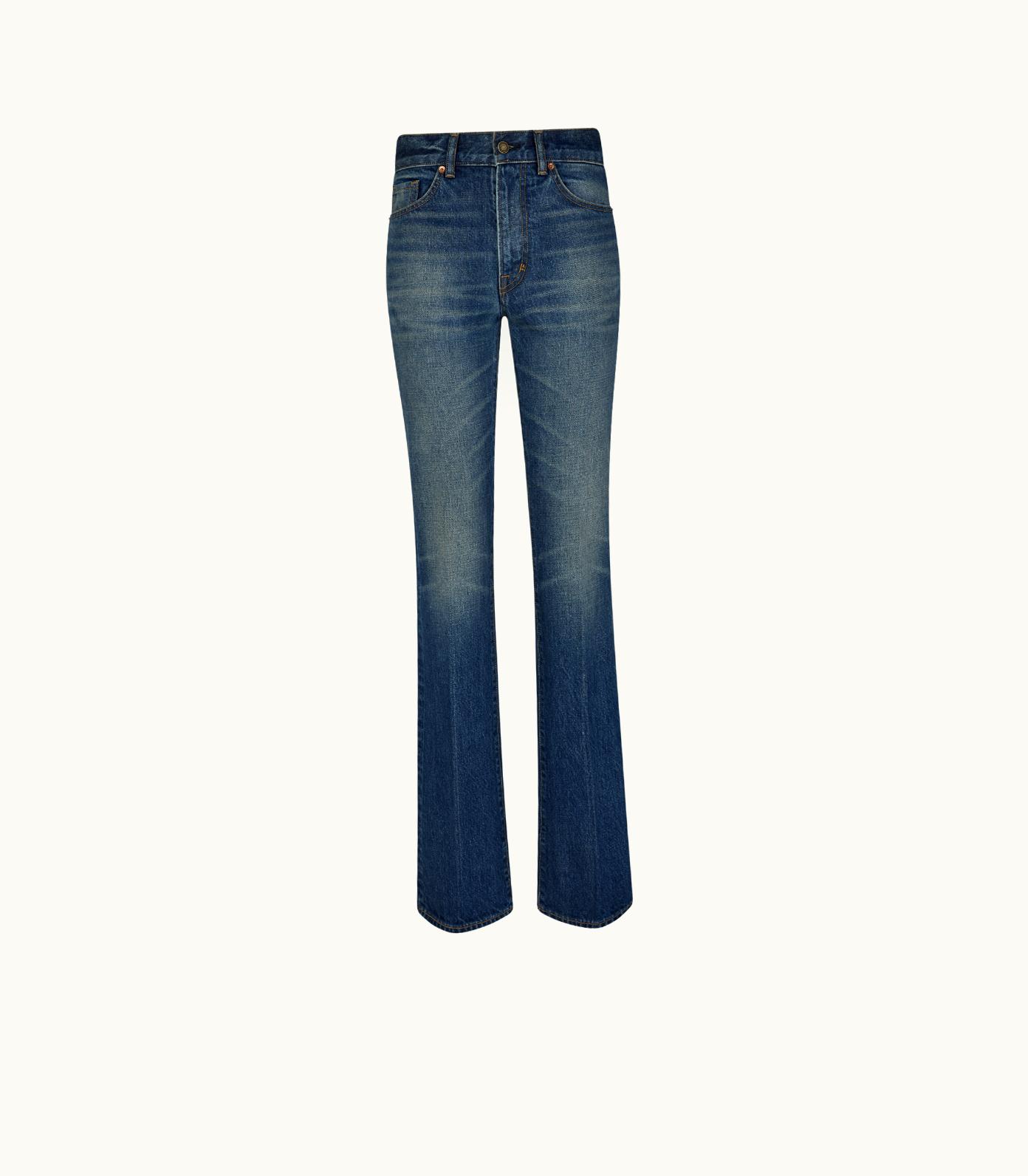 Tom Ford Tom Ford Stone Washed Denim Flared Jeans
