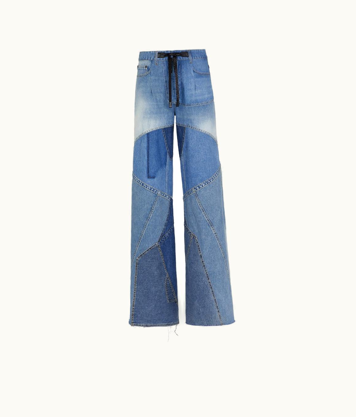 Tom Ford Tom Ford Vintage Patchwork Denim Wide Leg Pants