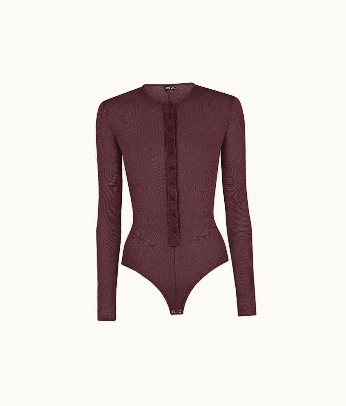 Tom Ford Tom Ford Long Sleeve Henley Knit Bodysuit